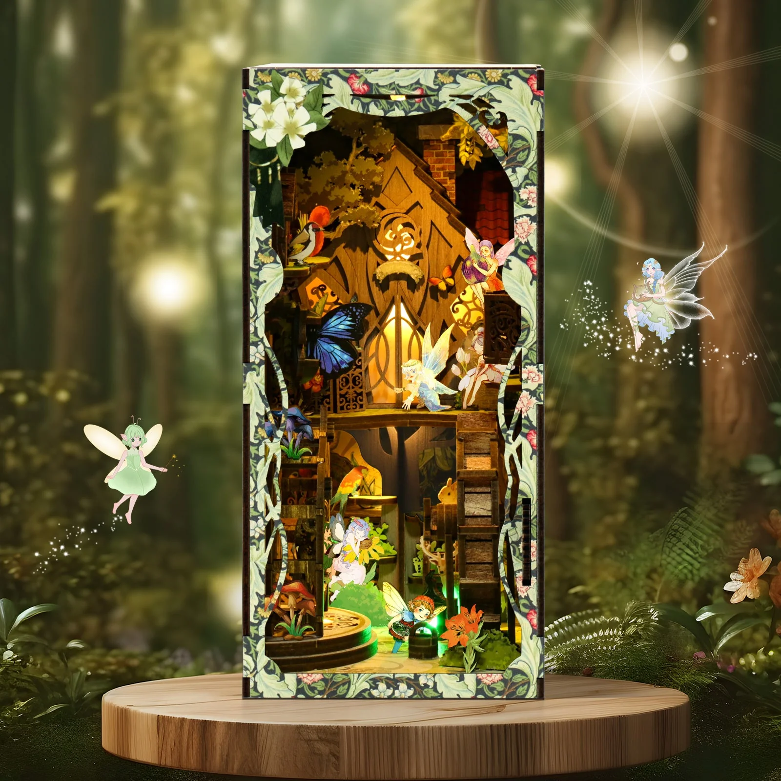 Secret Forest - DIY Book Nook Kit,3D Wooden Puzzle - Image 3