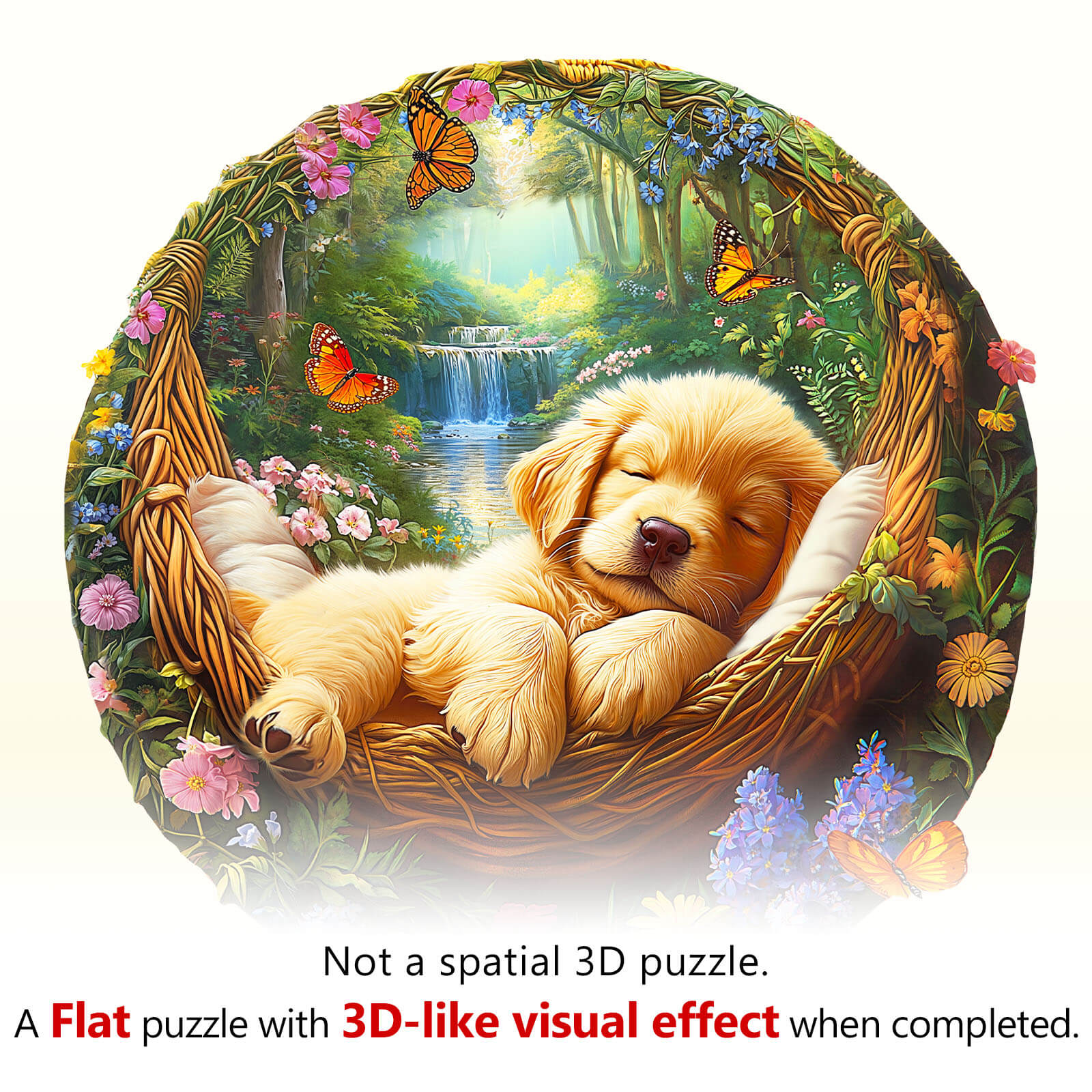 Sleeping puppy Wooden Jigsaw Puzzle - Image 8