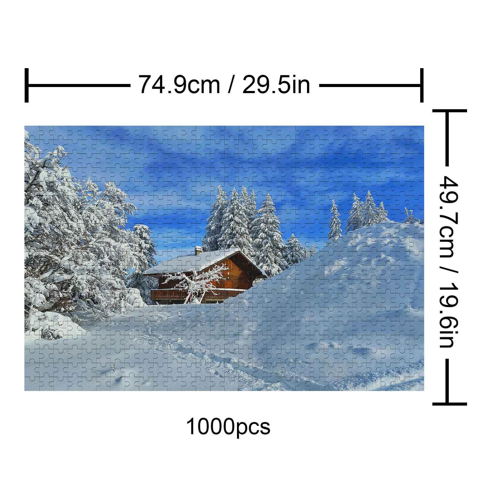 Snow Cabin 500 / 1000 Piece Puzzle - Image 5