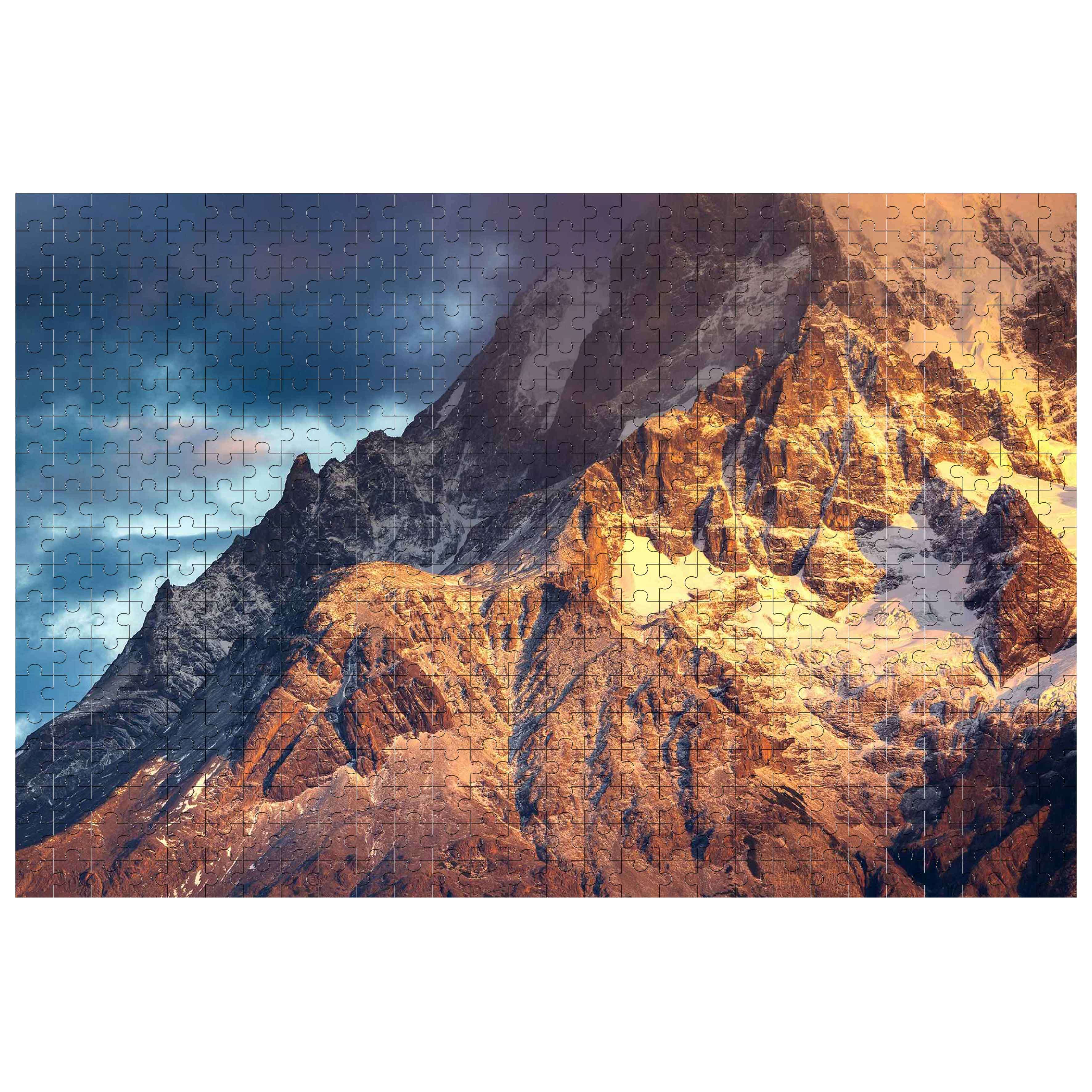 Snow Mountain of Sunrise 500 / 1000 Piece Puzzle - Image 3