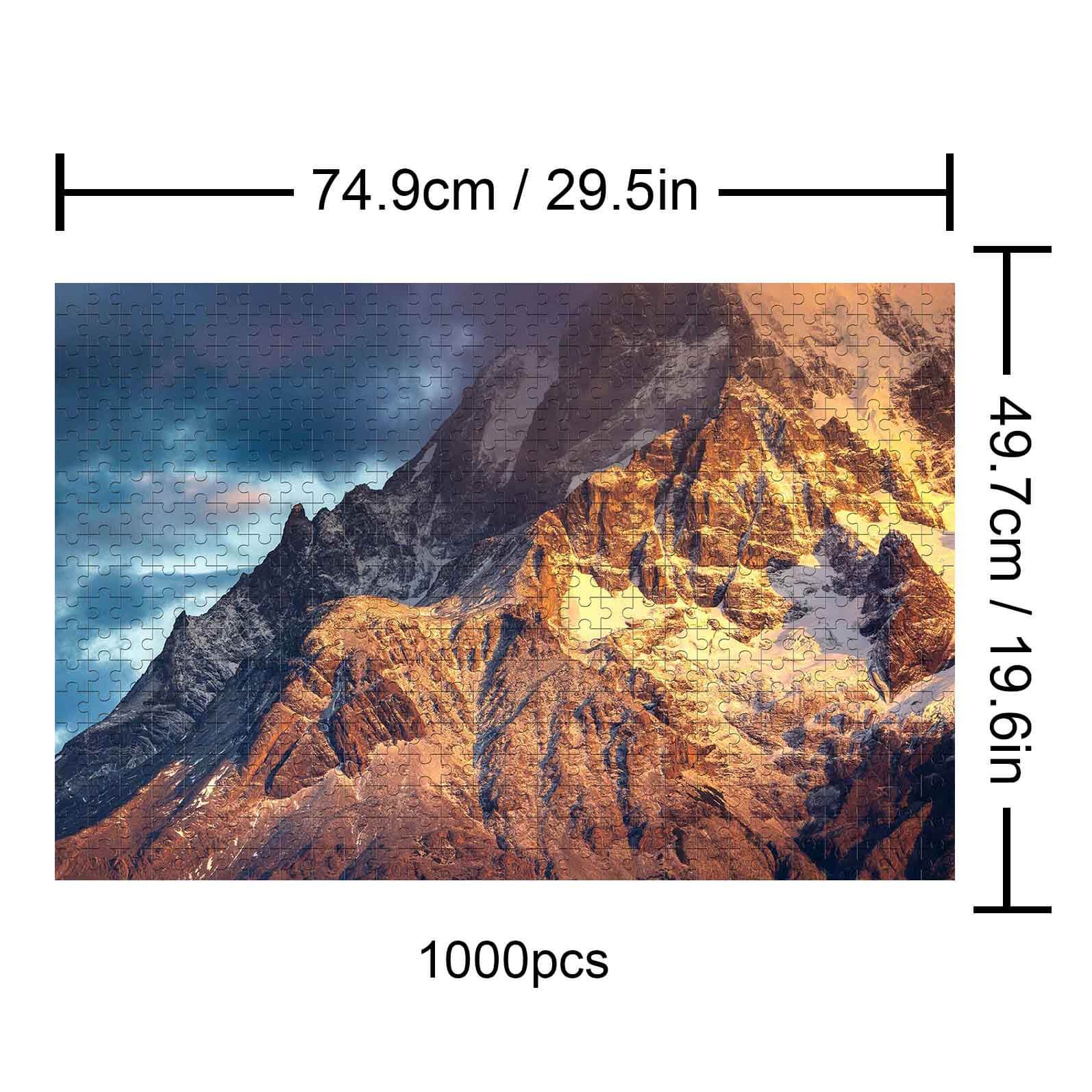 Snow Mountain of Sunrise 500 / 1000 Piece Puzzle - Image 5