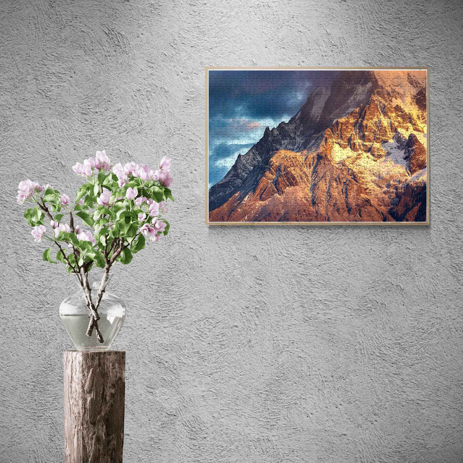 Snow Mountain of Sunrise 500 / 1000 Piece Puzzle - Image 6
