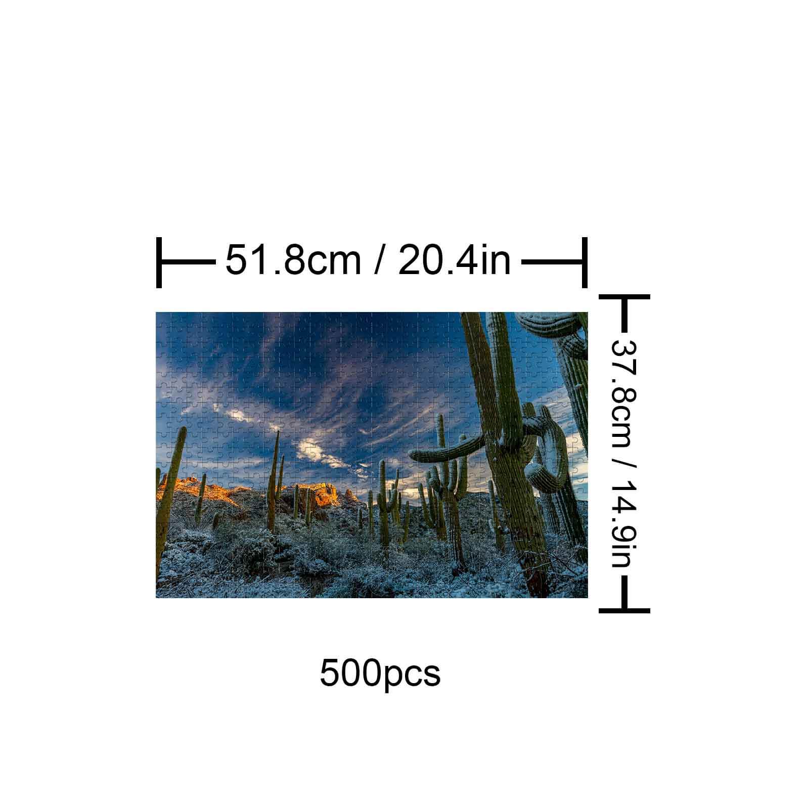 Snowy Desert 500 / 1000 Piece Puzzle - Image 4