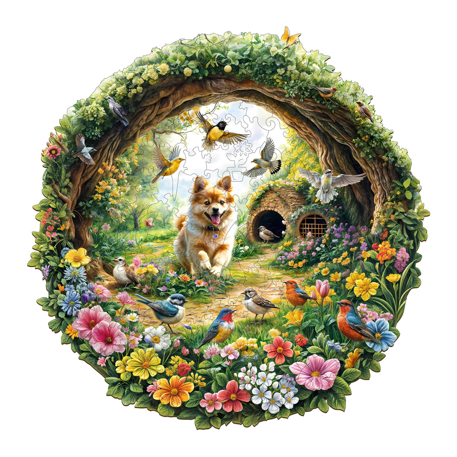 Spring Birds Wooden Jigsaw Puzzle - Image 3
