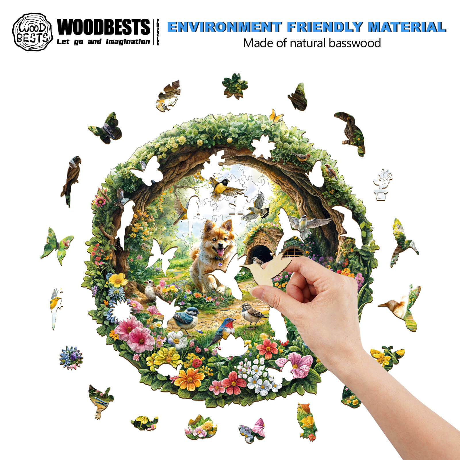 Spring Birds Wooden Jigsaw Puzzle - Image 5