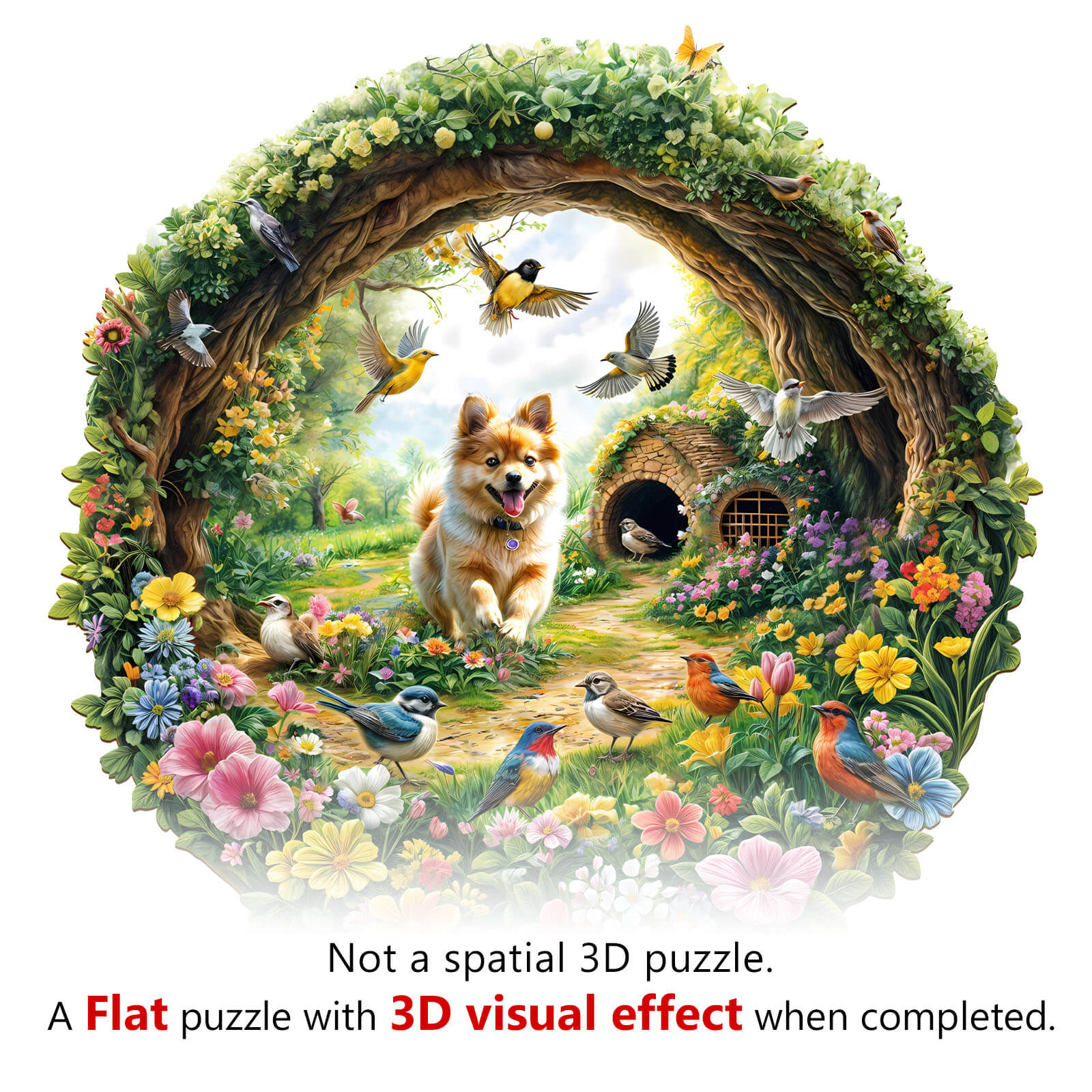 Spring Birds Wooden Jigsaw Puzzle - Image 8