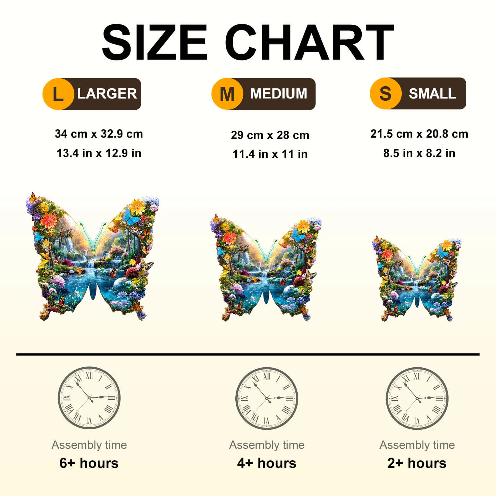 Spring Butterflies Wooden Jigsaw Puzzle - Image 6