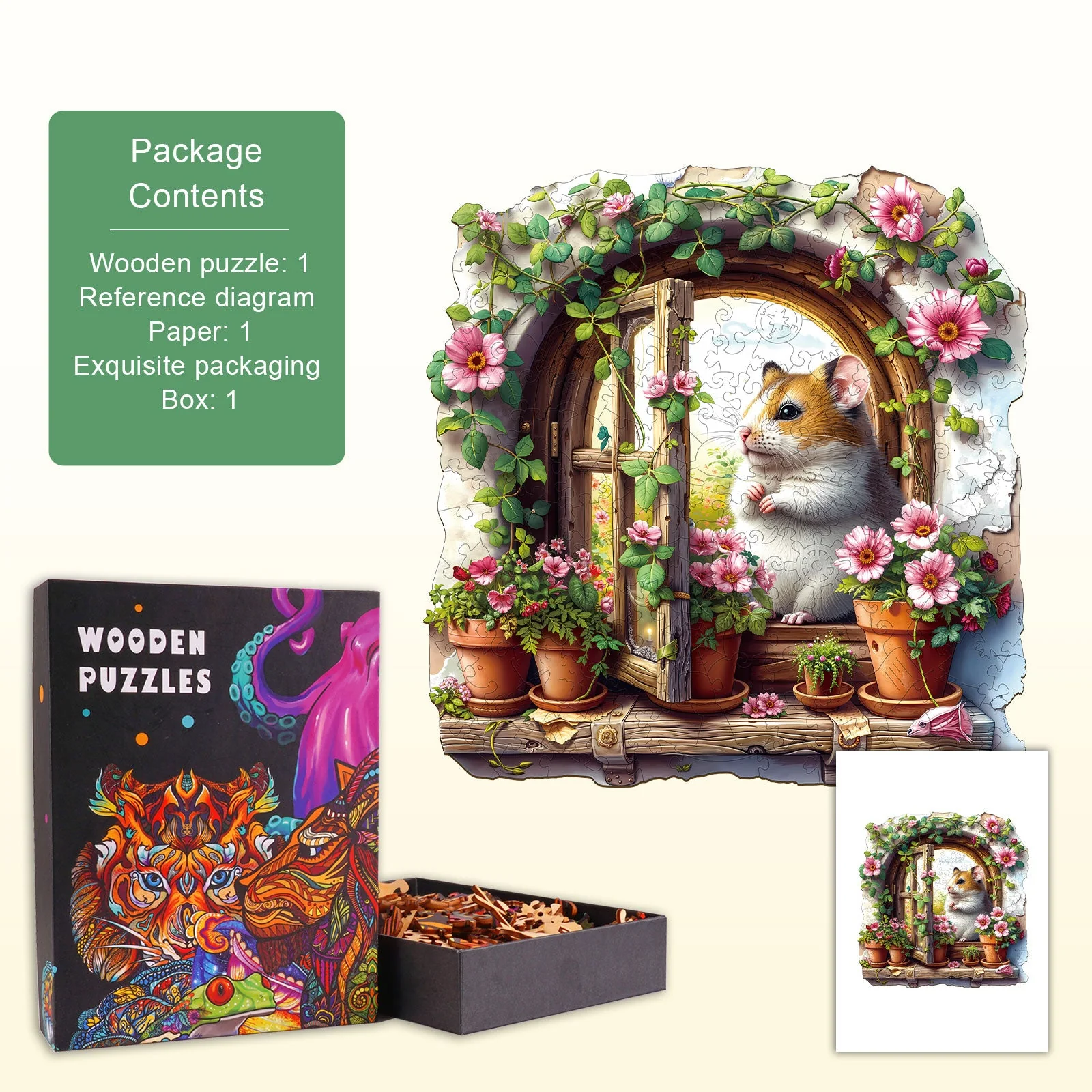 Spring Visitor Wooden Jigsaw Puzzle - Image 4