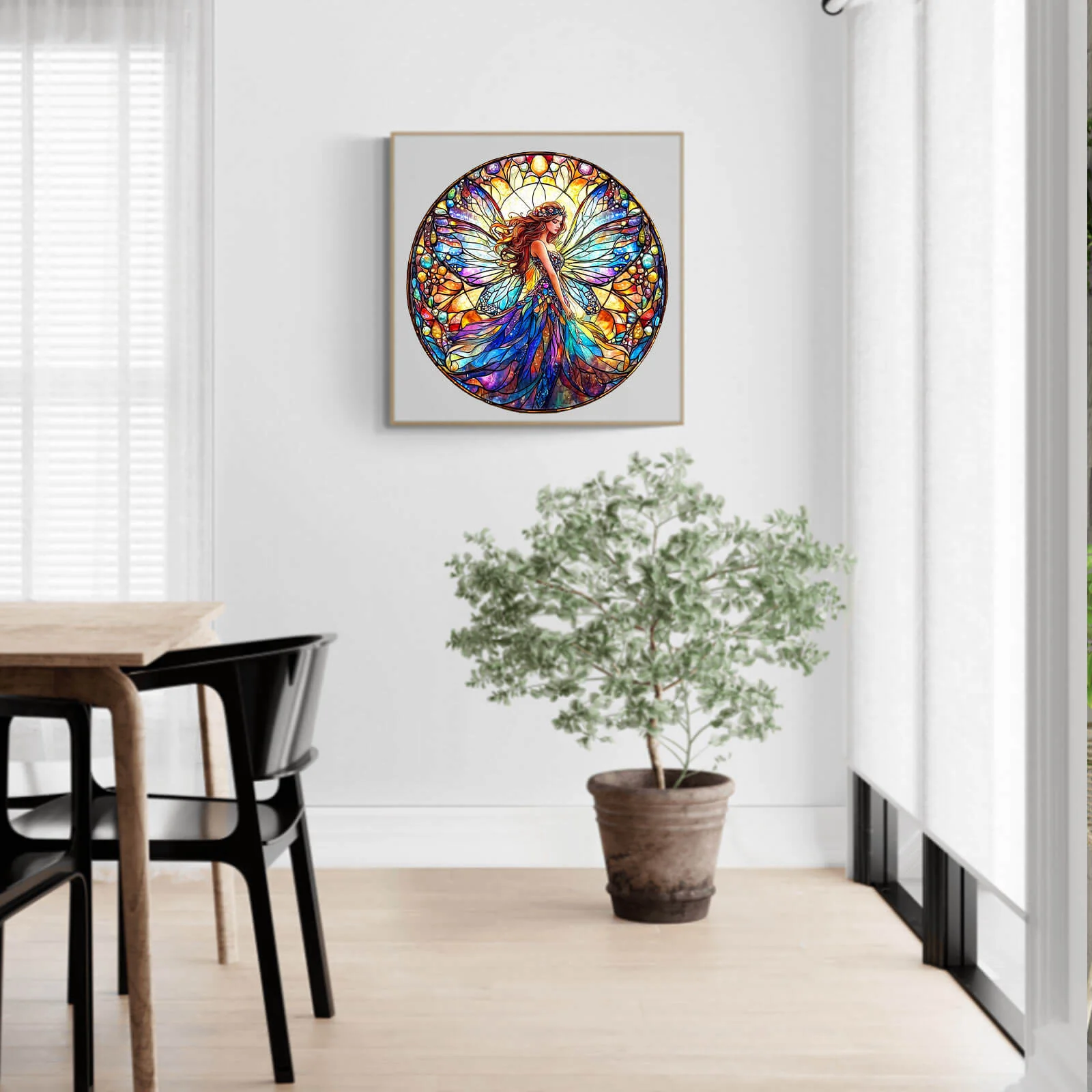 Stained Glass Fairy Wooden Jigsaw Puzzle - Image 10