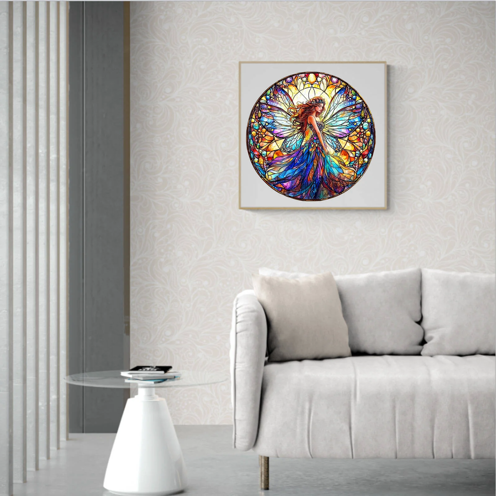 Stained Glass Fairy Wooden Jigsaw Puzzle - Image 9