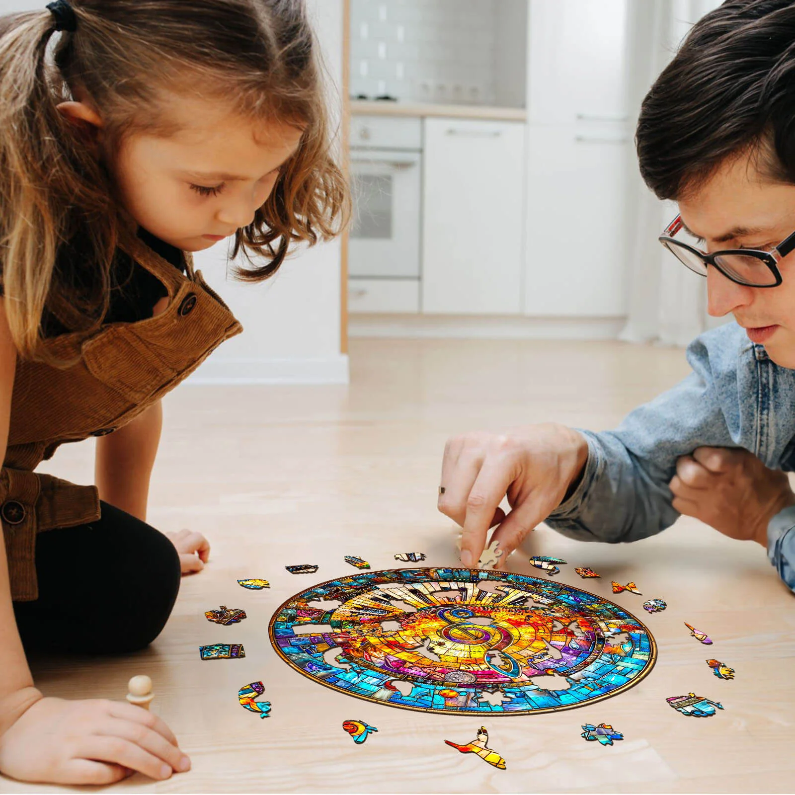 Stained Glass Music Wooden Jigsaw Puzzle - Image 8