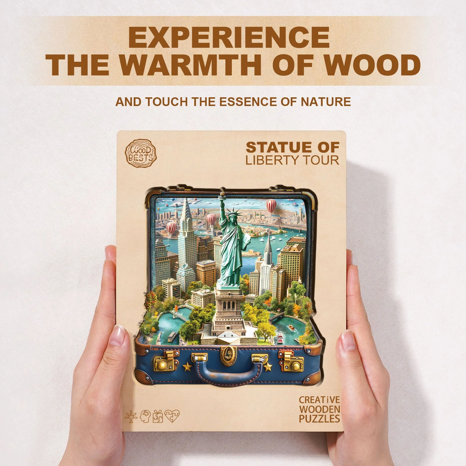 Statue of Liberty Tour Wooden Jigsaw Puzzle - Image 3
