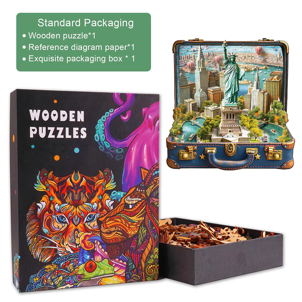 Statue of Liberty Tour Wooden Jigsaw Puzzle - Image 5