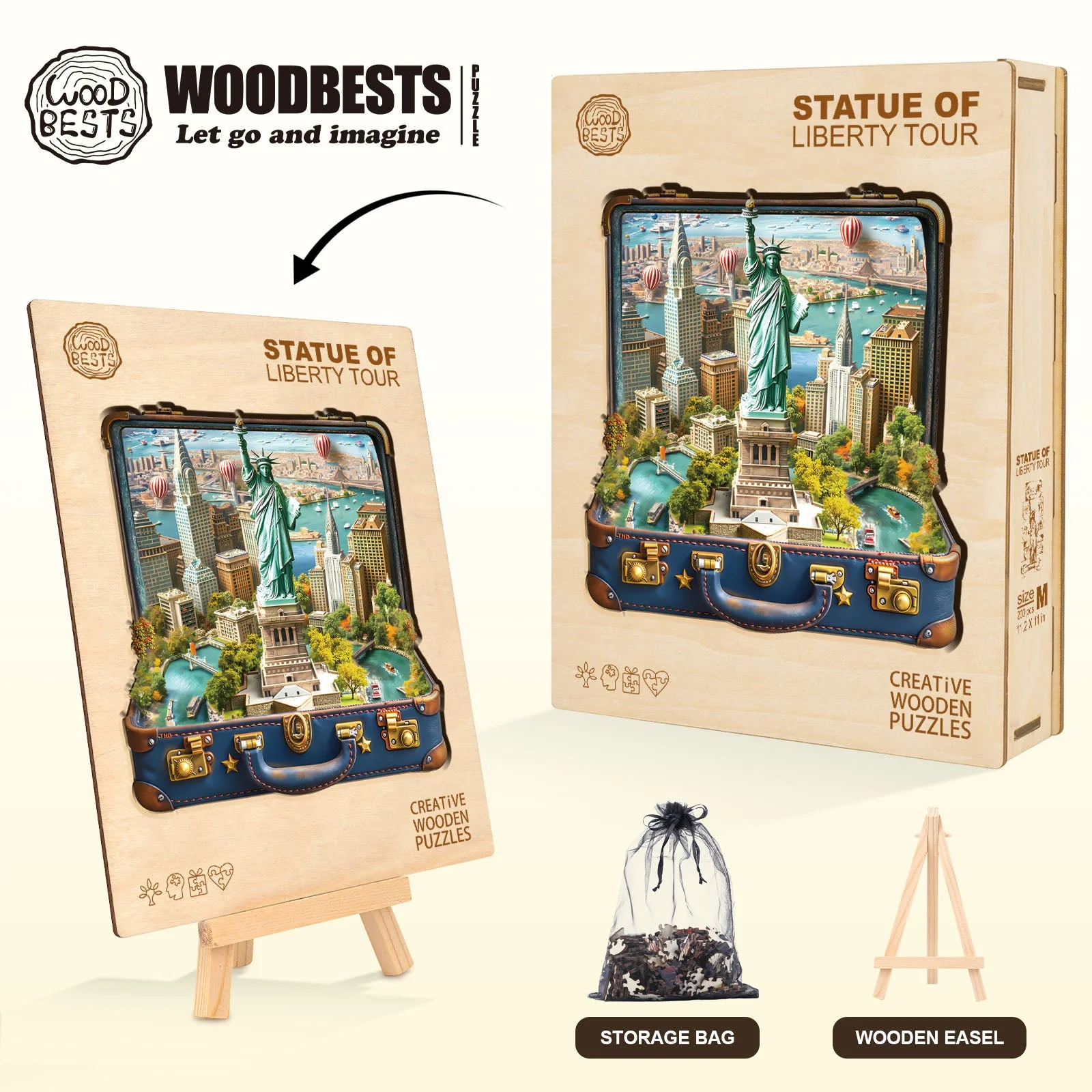 Statue of Liberty Tour Wooden Jigsaw Puzzle - Image 6