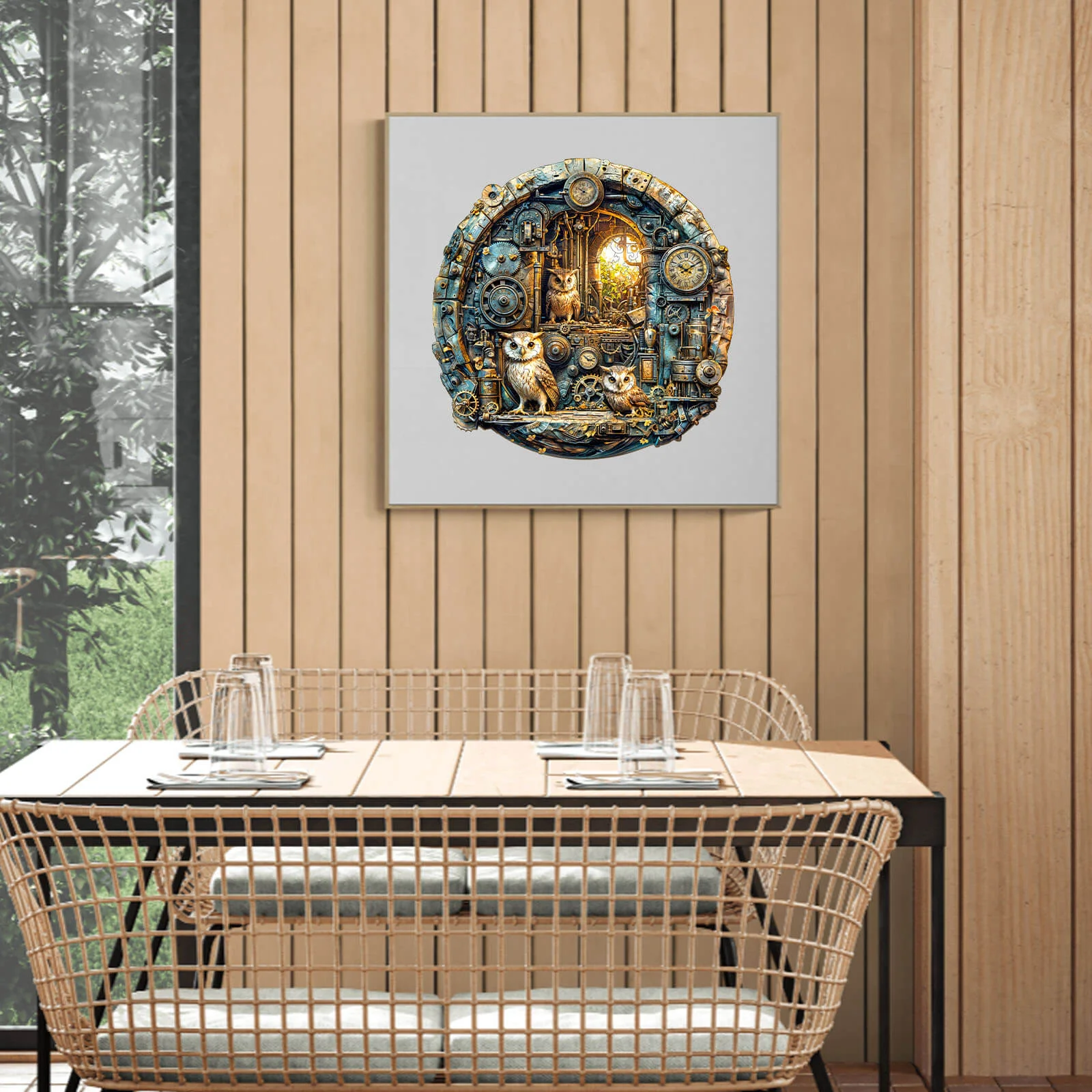 Steampunk Owl Wooden Jigsaw Puzzle - Image 11