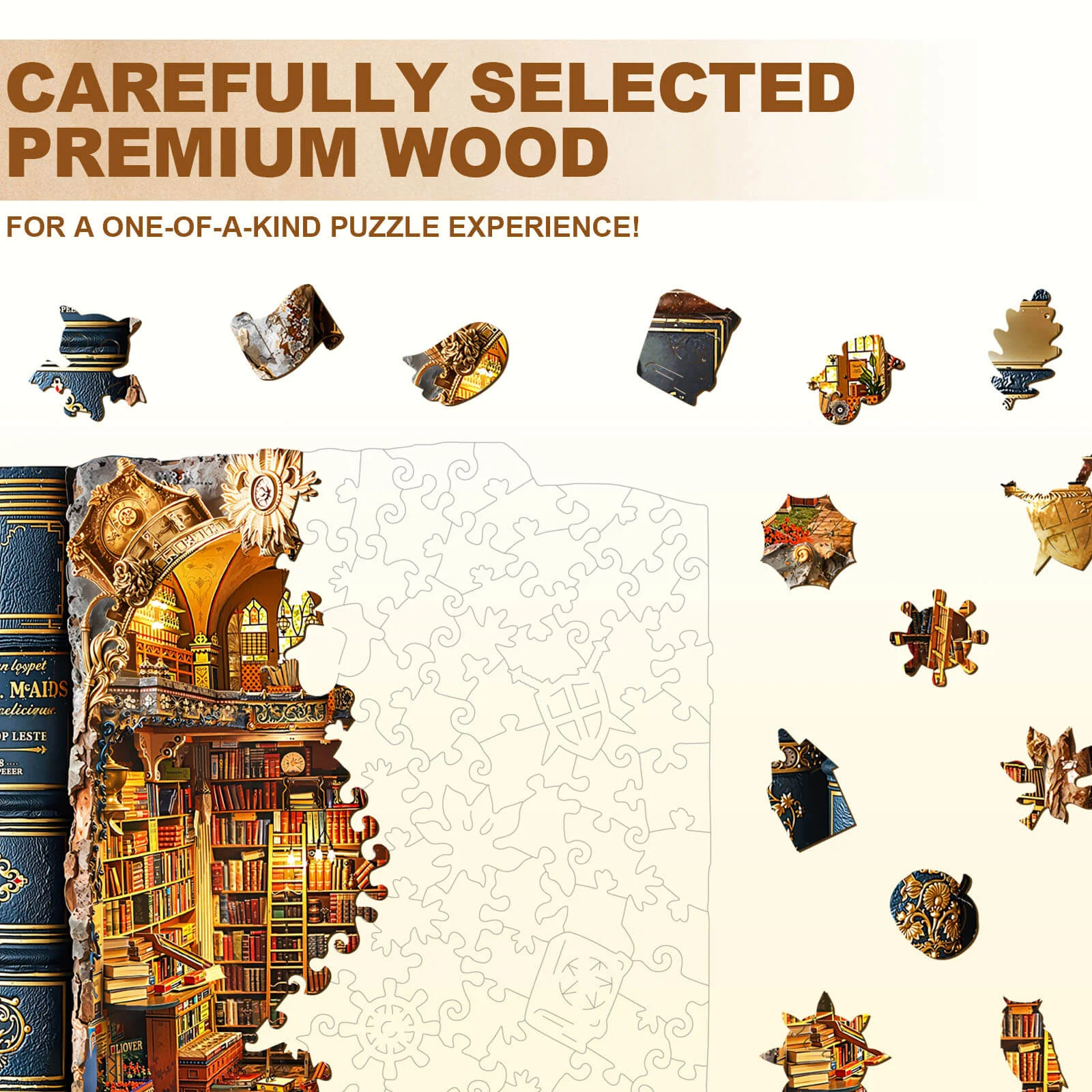 StoryRealm Tome Wooden Jigsaw Puzzle - Image 2