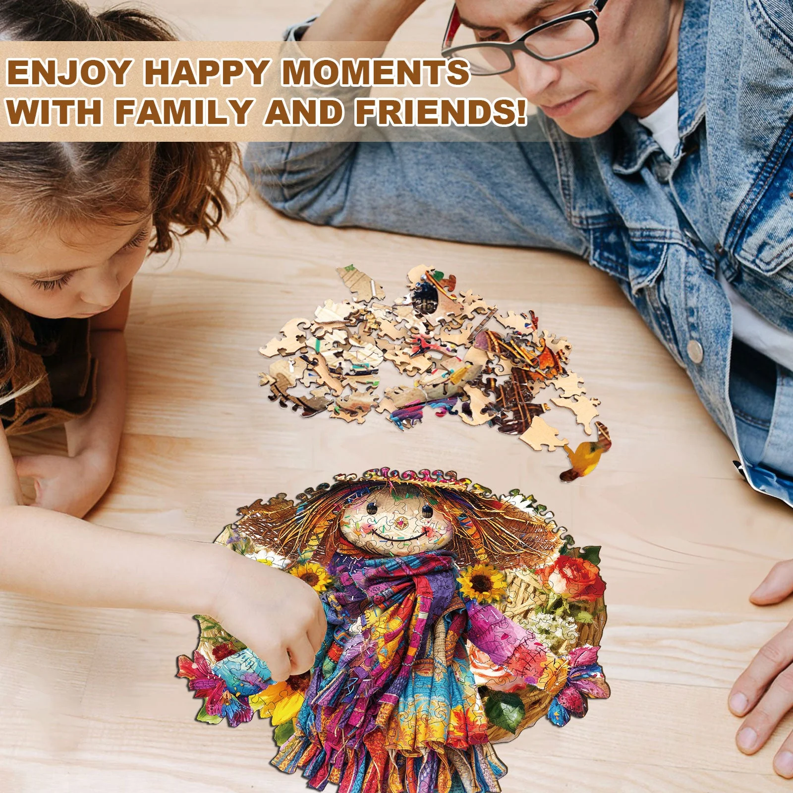 Straw Maiden Wooden Jigsaw Puzzle - Image 10
