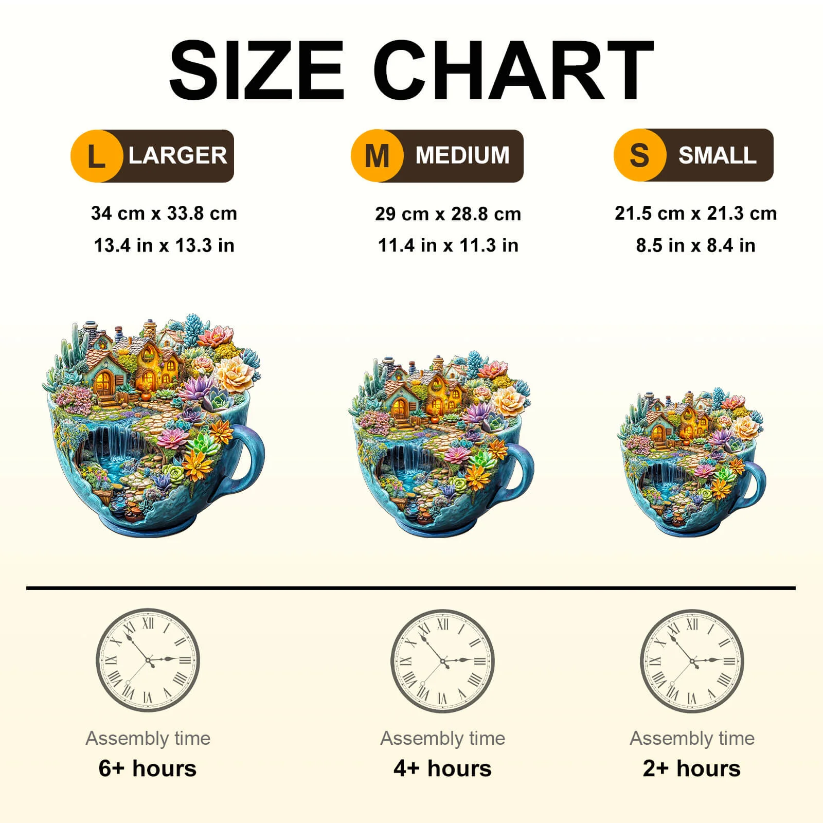 Succulent Mug Wooden Jigsaw Puzzle - Image 8