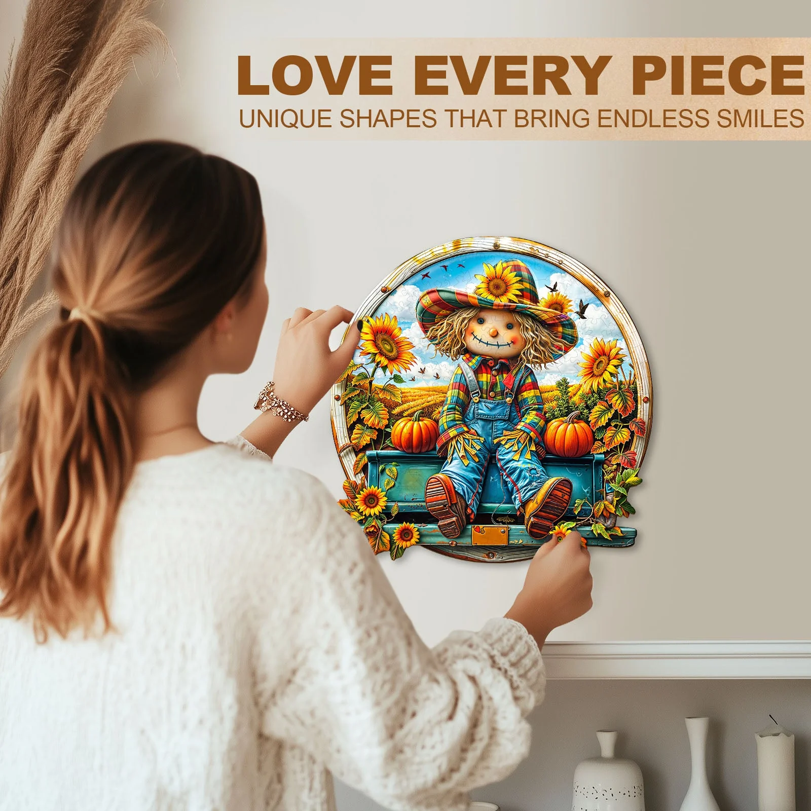 Sunflower Patch Pal Wooden Jigsaw Puzzle - Image 10