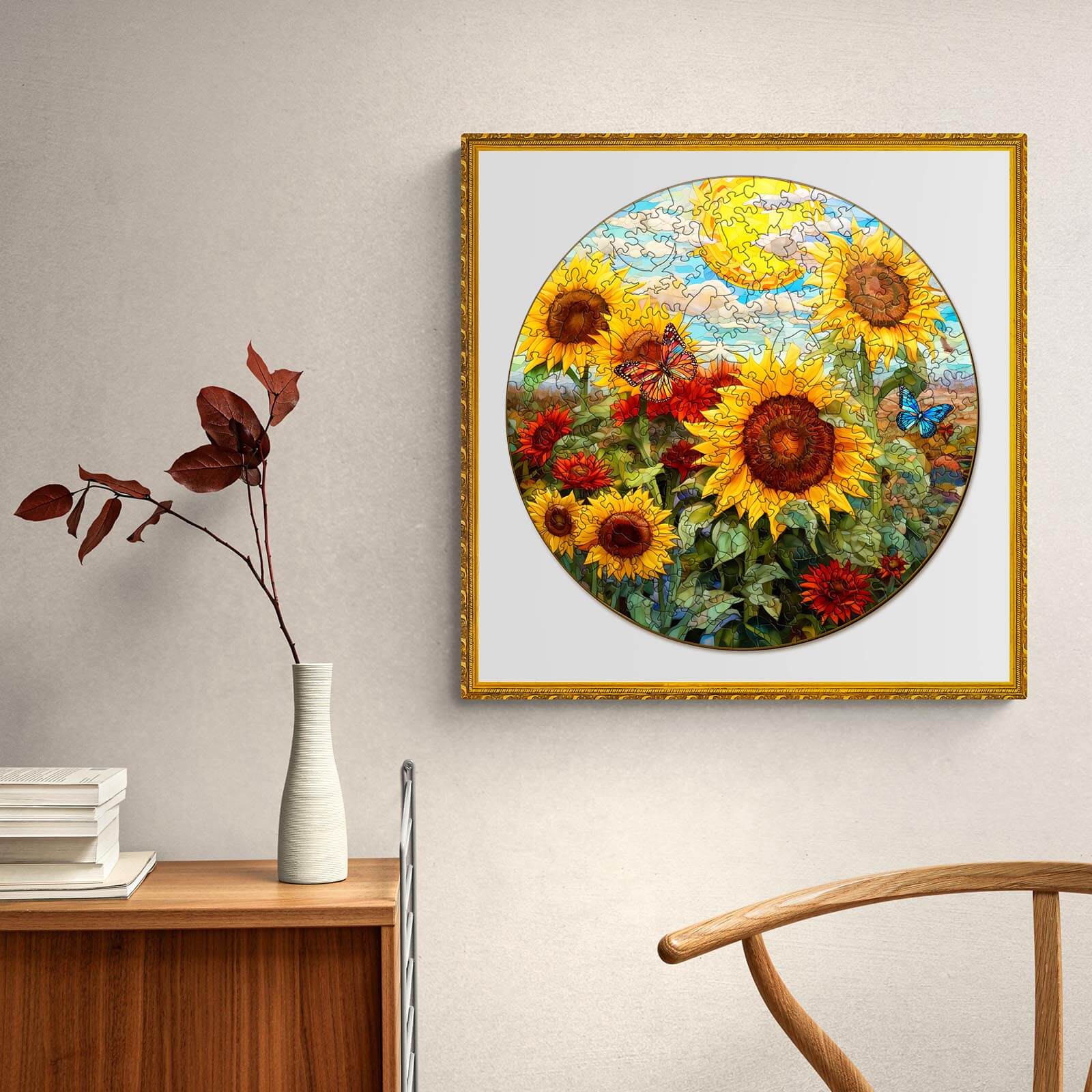 Sunflower Sonata Wooden Jigsaw Puzzle - Image 9