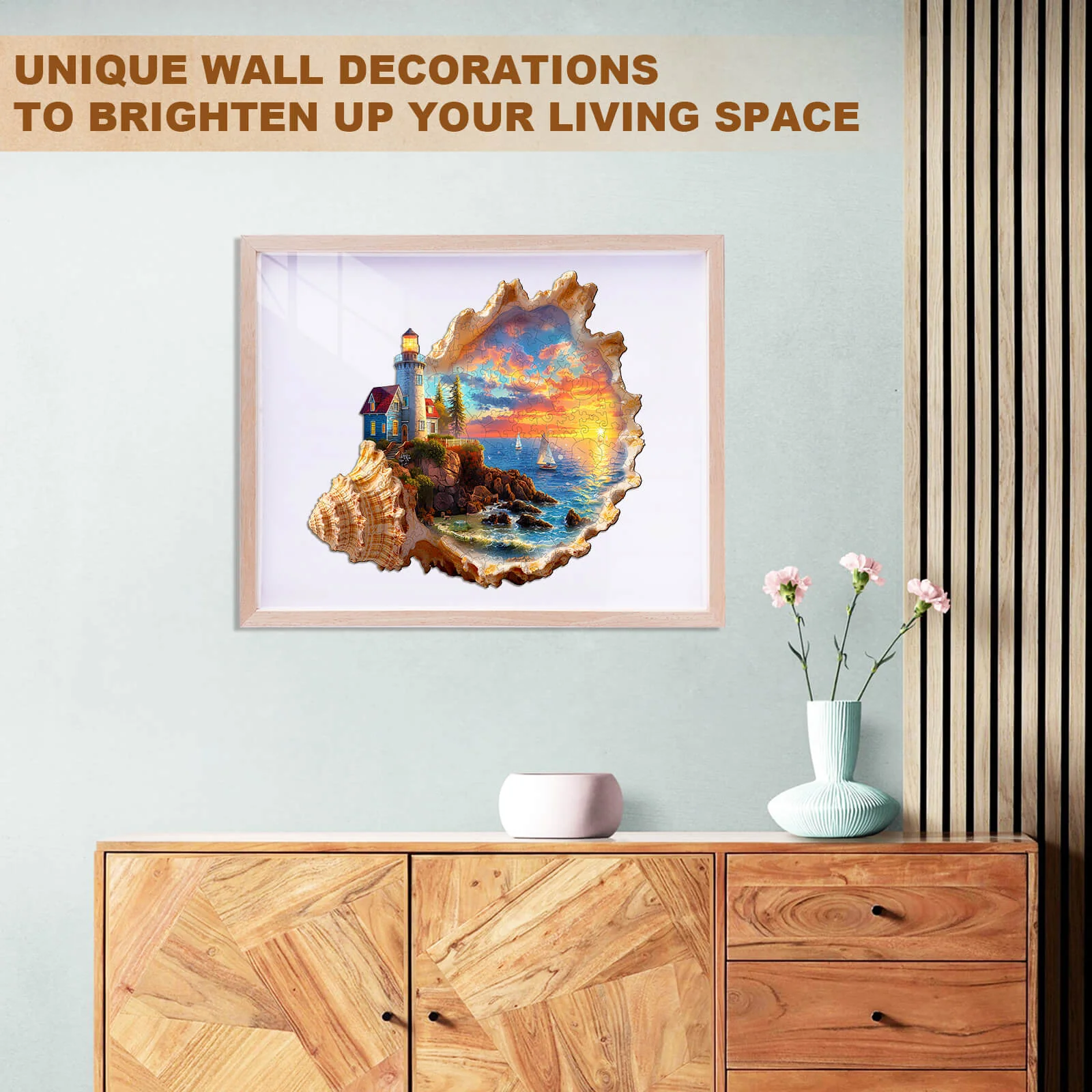 Sunset by the seaside Wooden Jigsaw Puzzle - Image 10