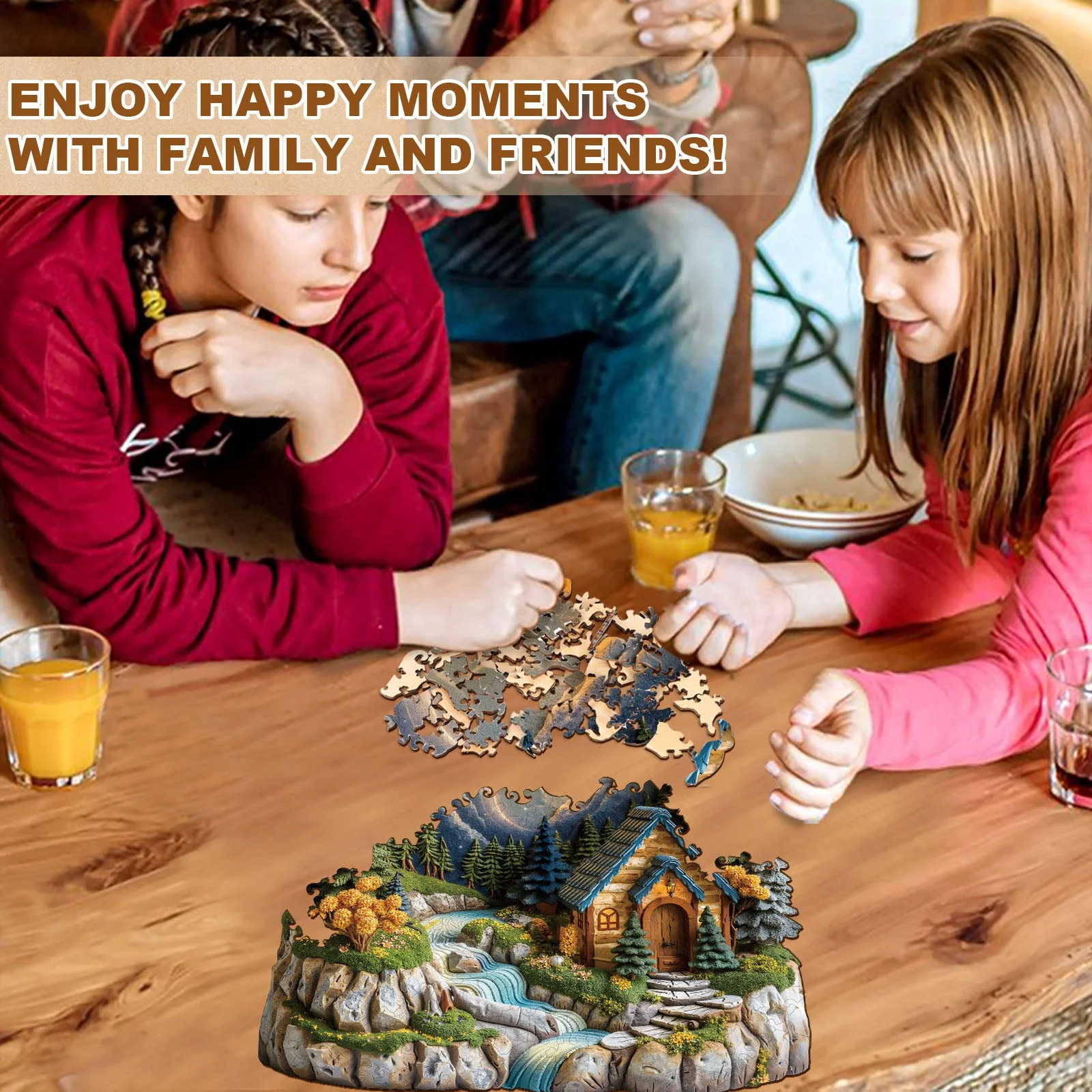 Sunset Cabin Wooden Jigsaw Puzzle - Image 11