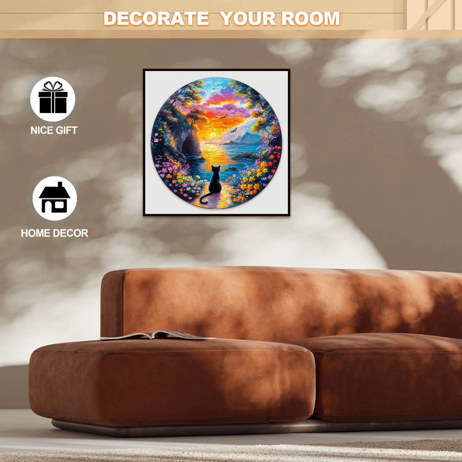 Sunset Kitten Wooden Jigsaw Puzzle - Image 6