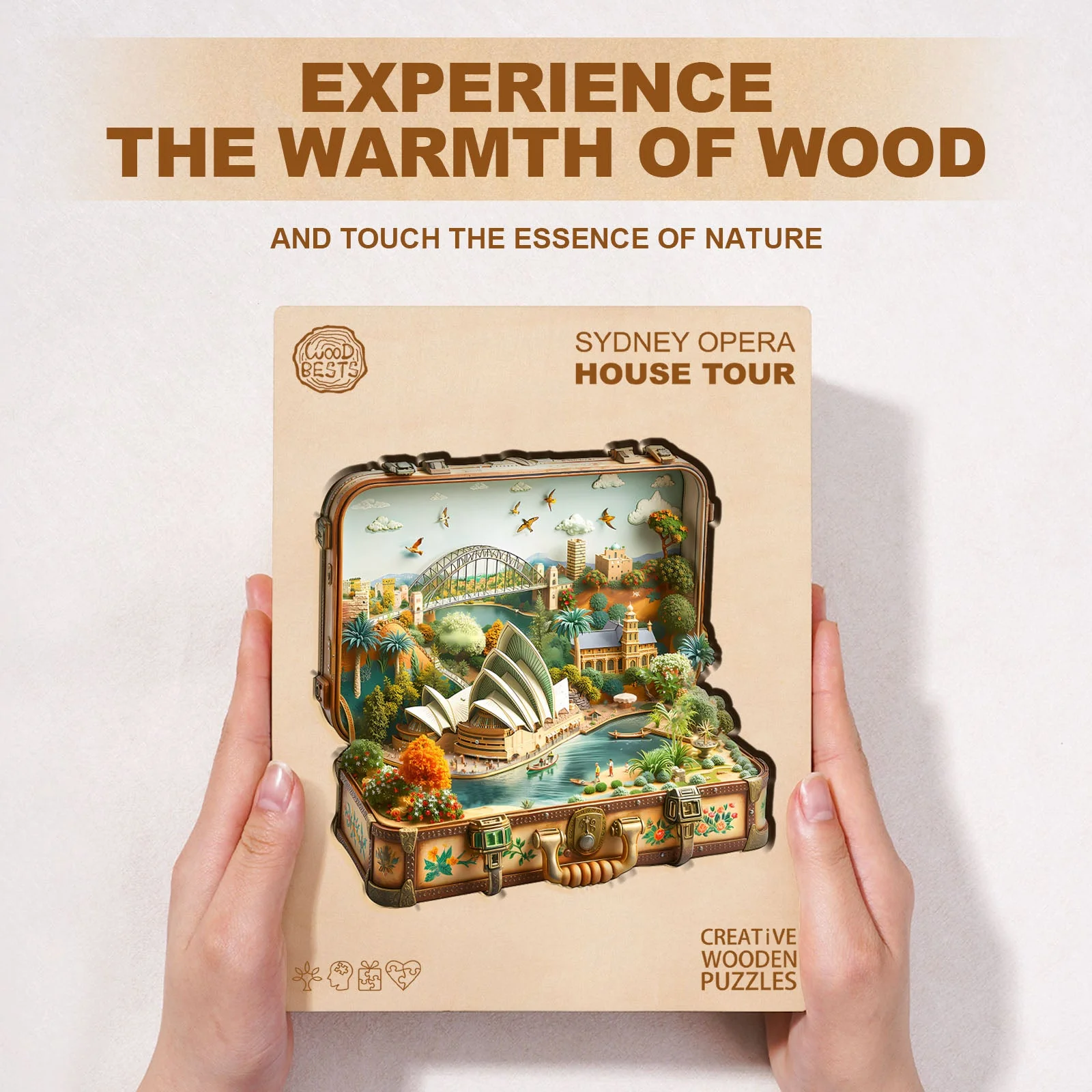 Sydney Opera House Tour Wooden Jigsaw Puzzle - Image 3