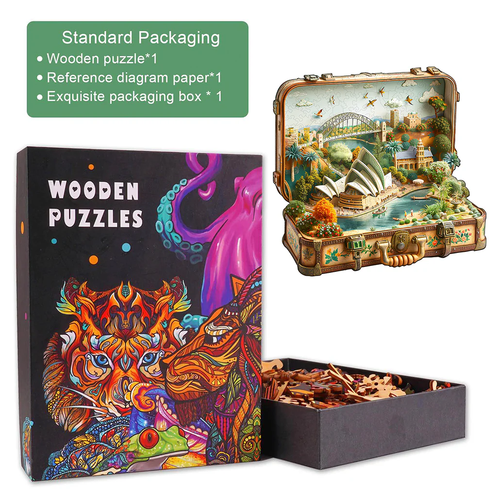 Sydney Opera House Tour Wooden Jigsaw Puzzle - Image 5