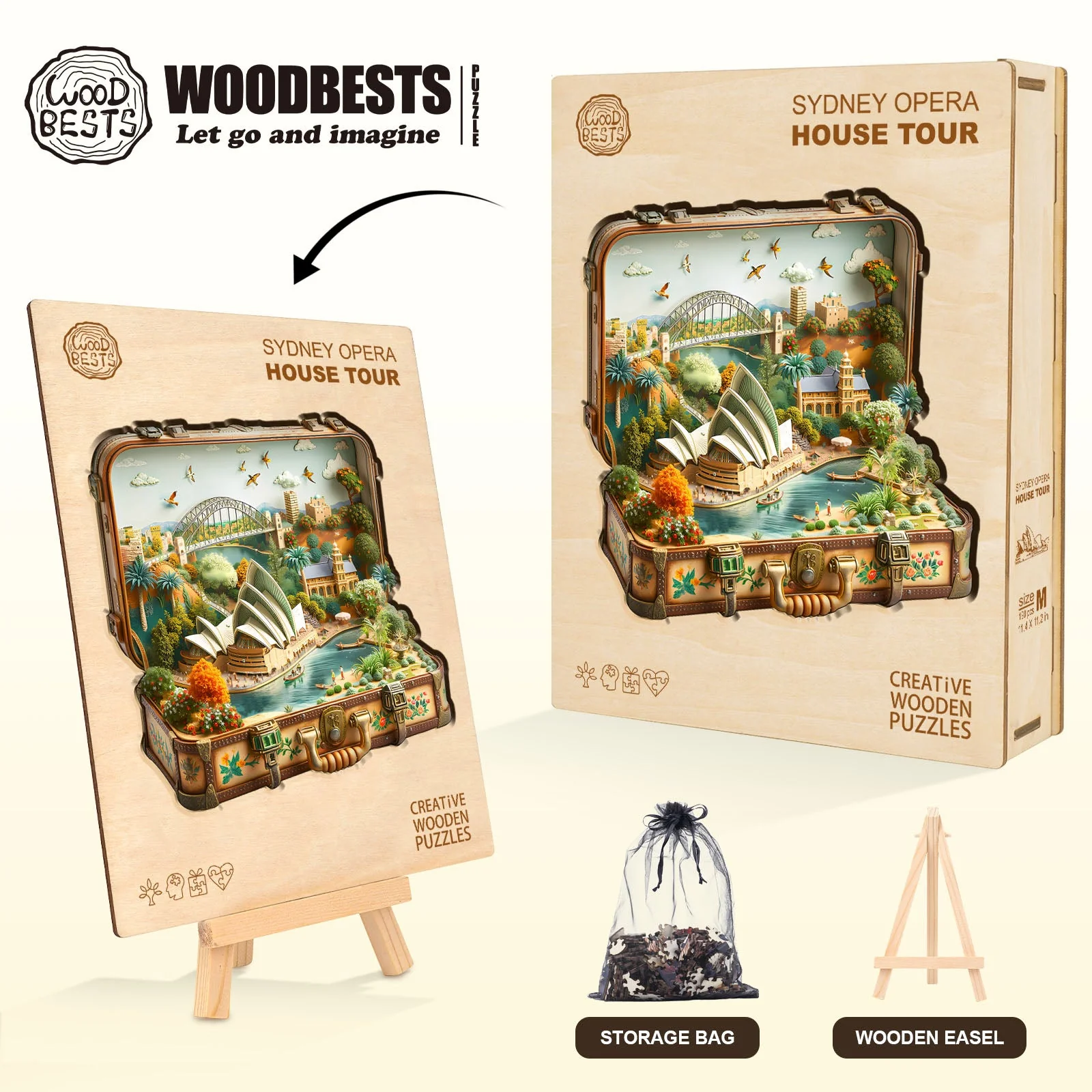 Sydney Opera House Tour Wooden Jigsaw Puzzle - Image 6