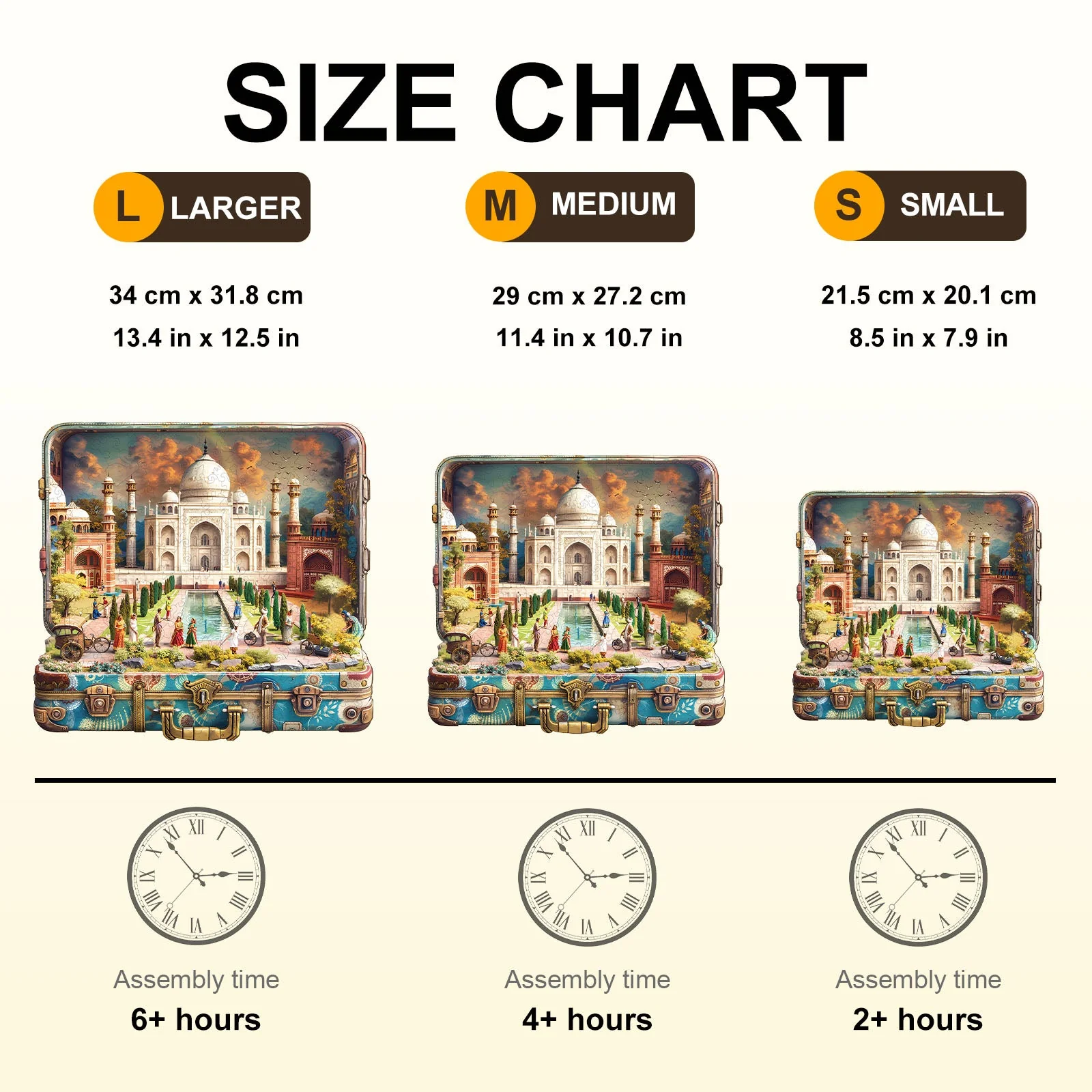 Taj Mahal Tour Wooden Jigsaw Puzzle - Image 7