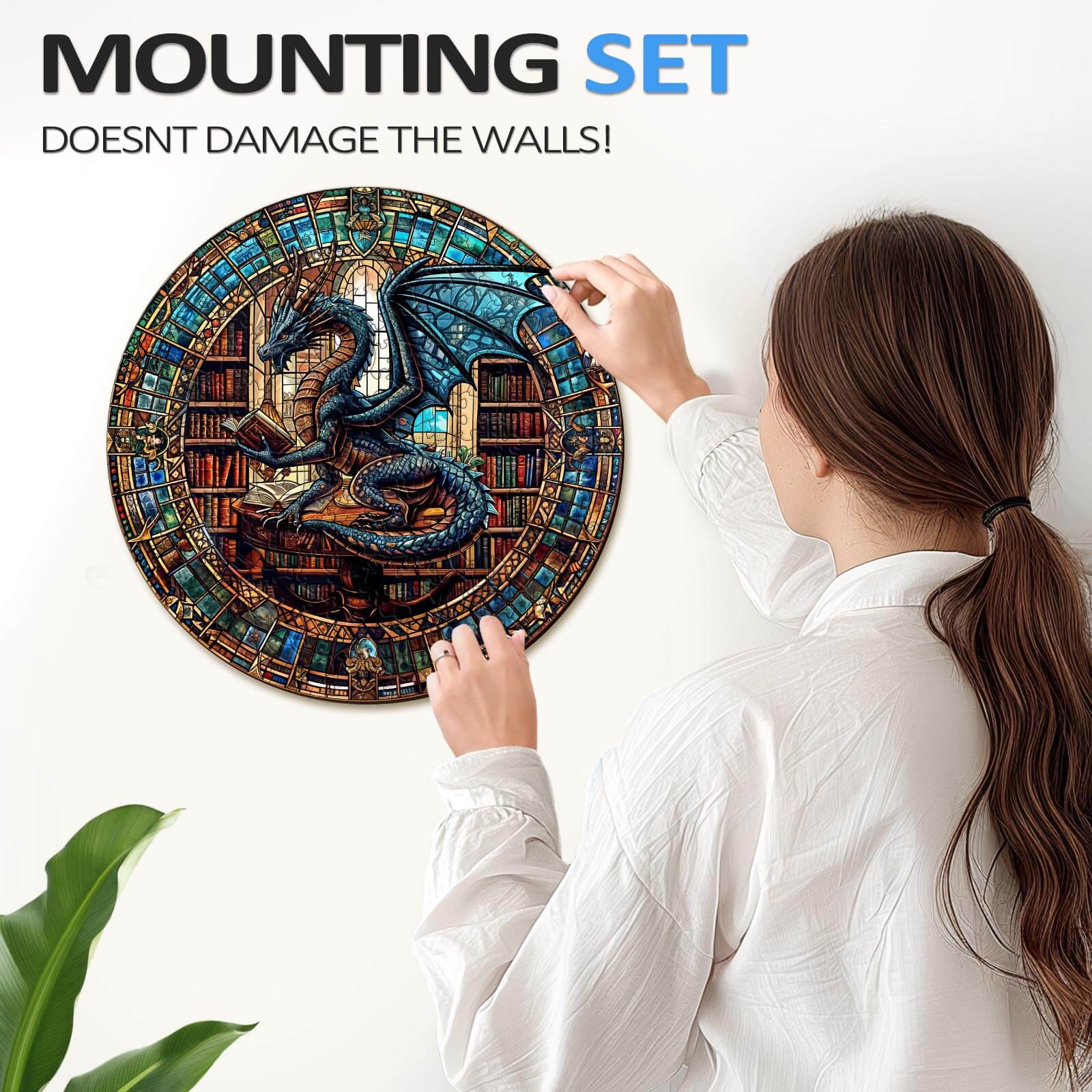 The Dragon's Library Wooden Jigsaw Puzzle - Image 11