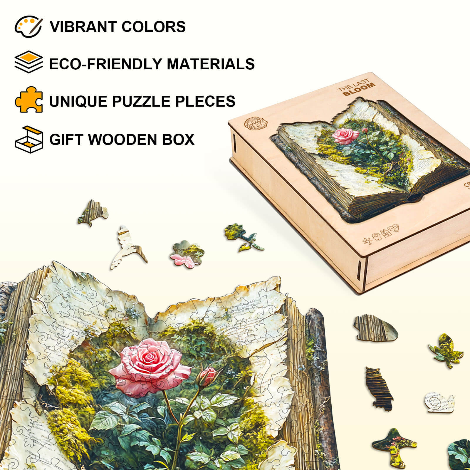 The Last Bloom Wooden Jigsaw Puzzle - Image 4