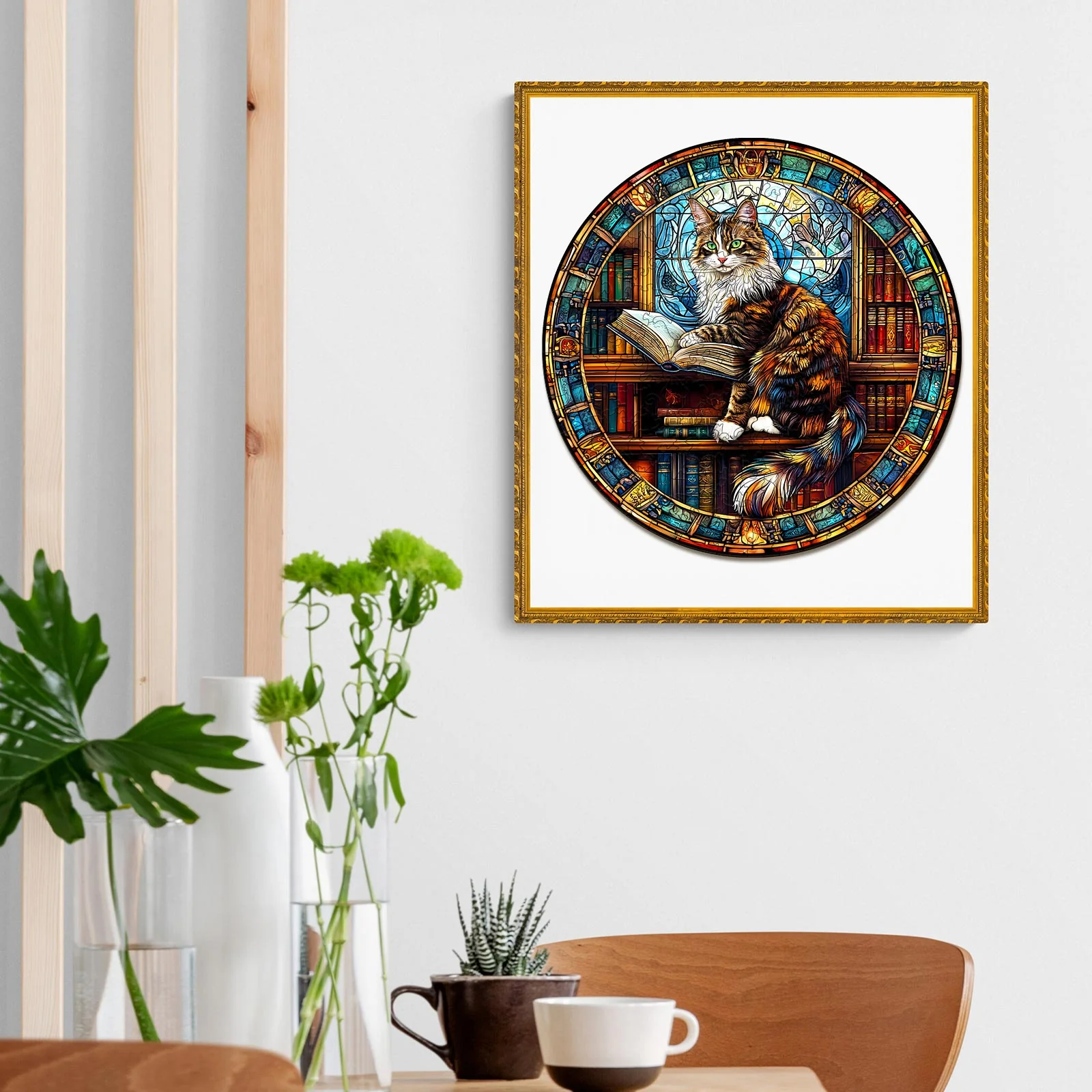 The Maine Cat Library Wooden Jigsaw Puzzle - Image 9