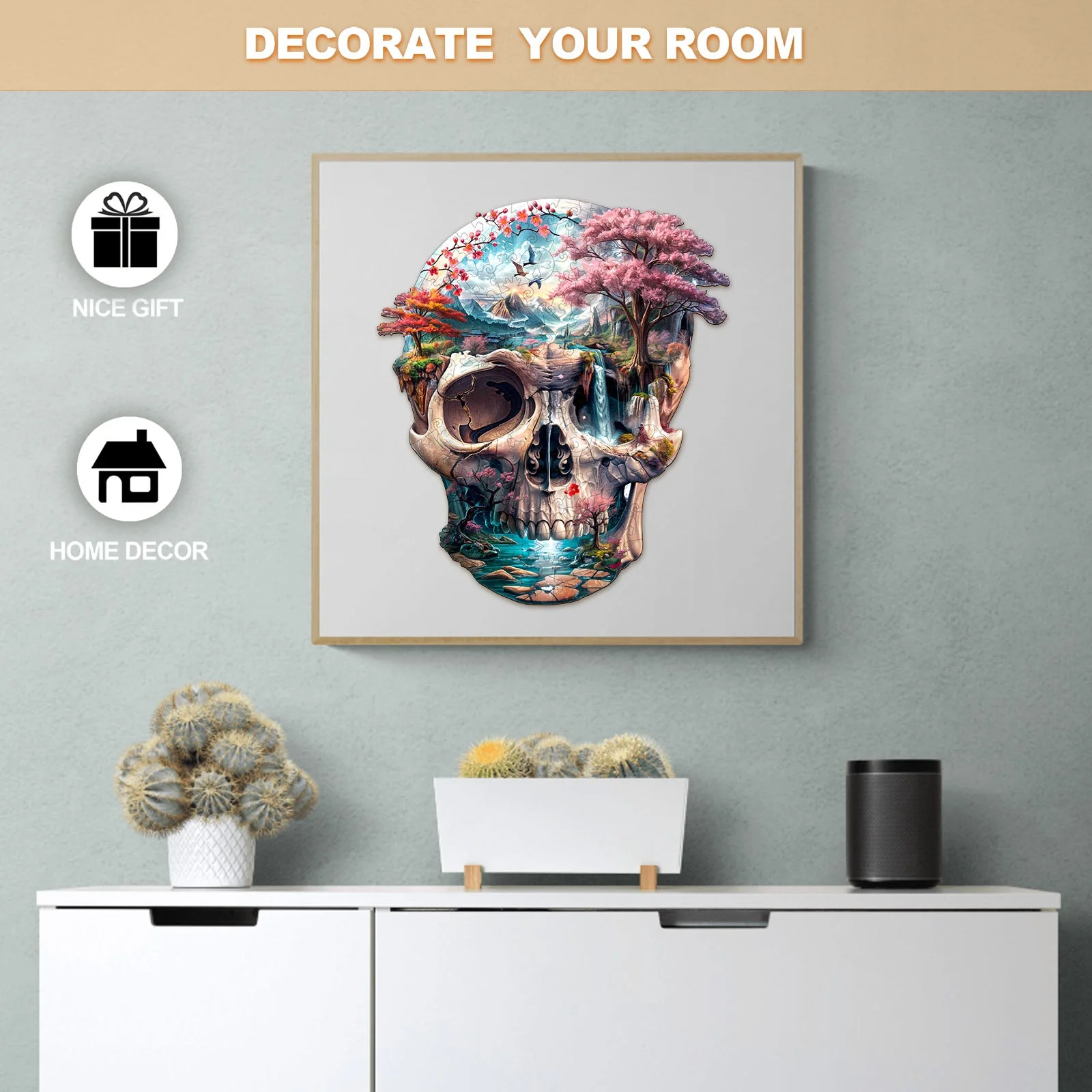 The skull's new life Wooden Jigsaw Puzzle - Image 7