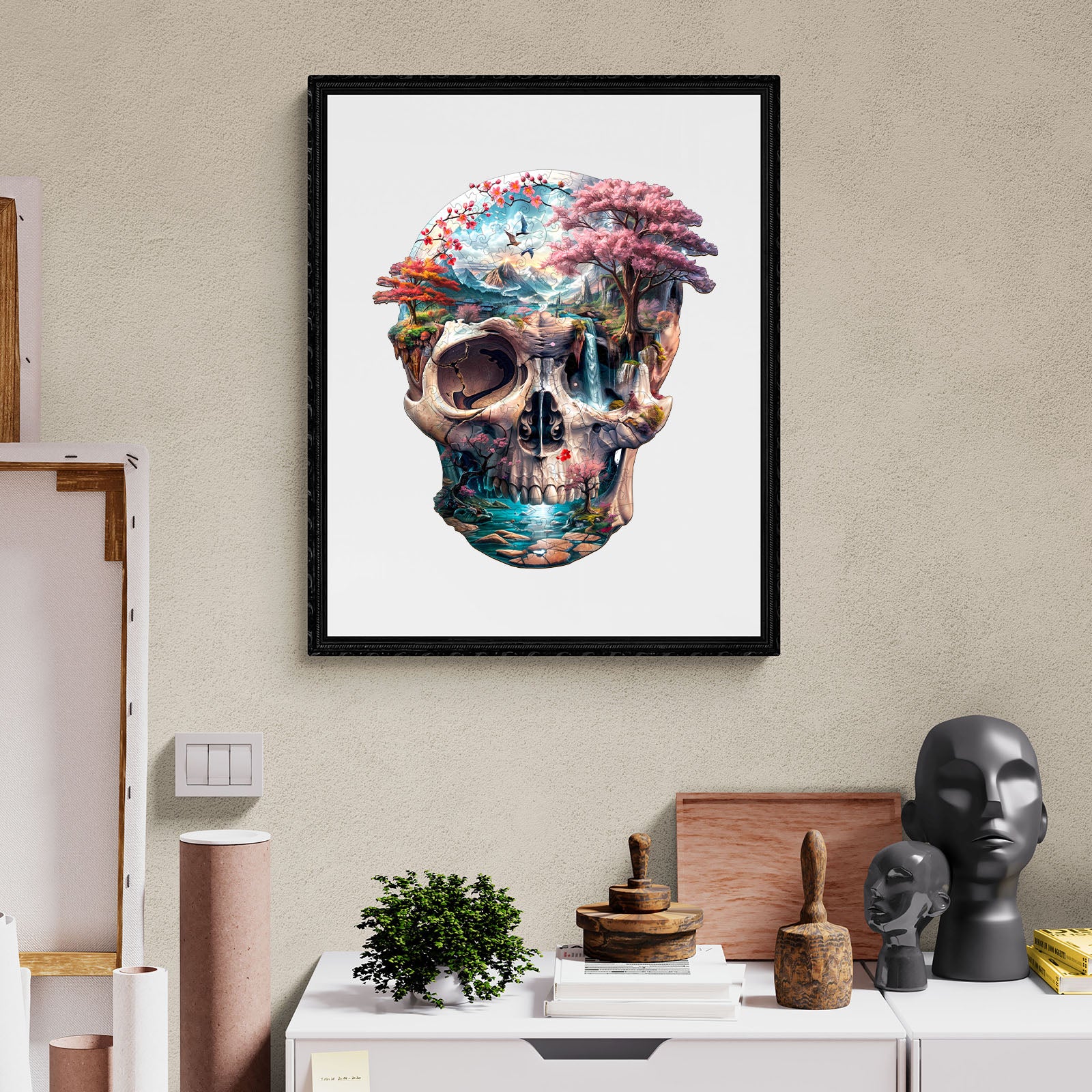 The skull's new life Wooden Jigsaw Puzzle - Image 9