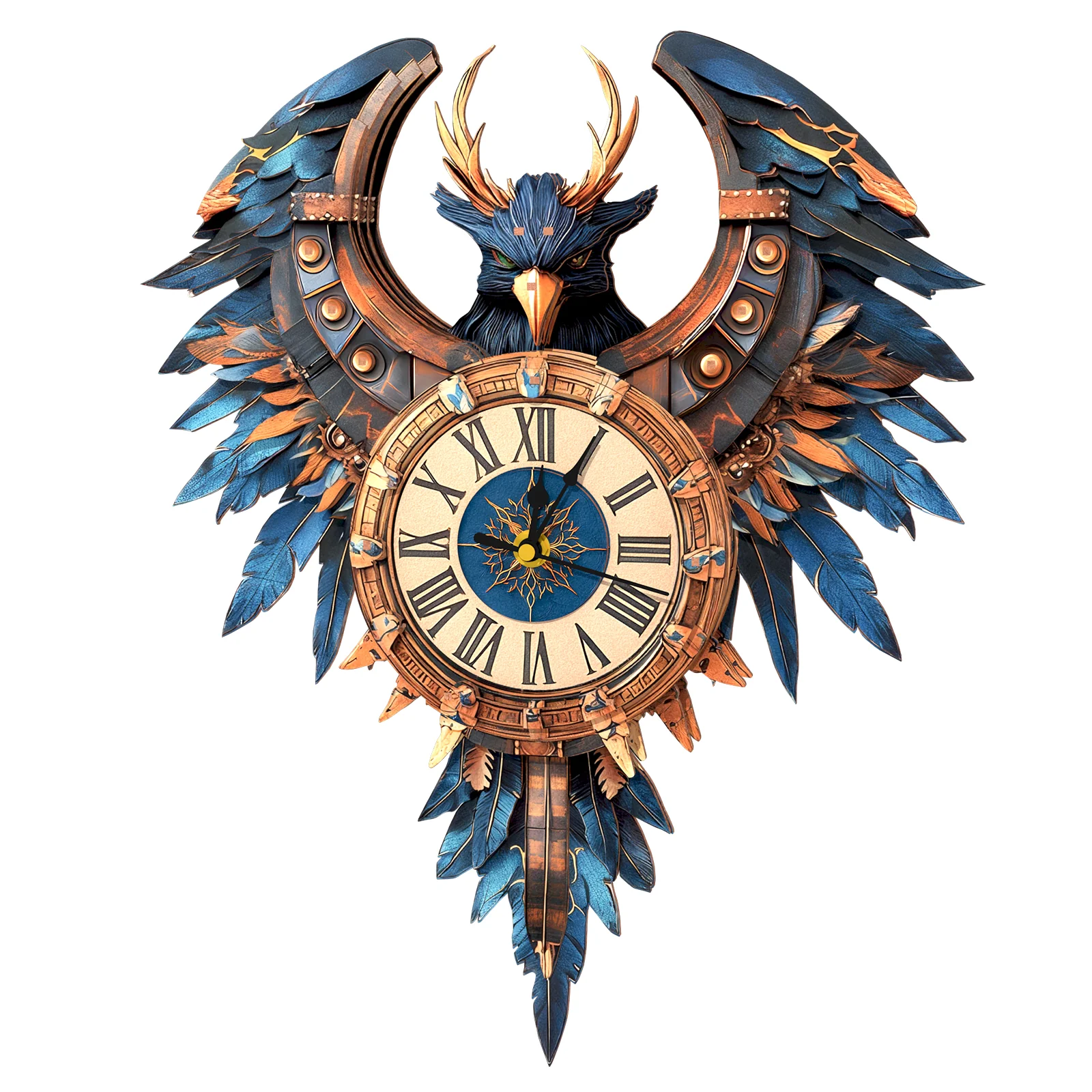 Thunderbird– DIY Wooden Clock, 3D Puzzle Craft Kit - Image 3