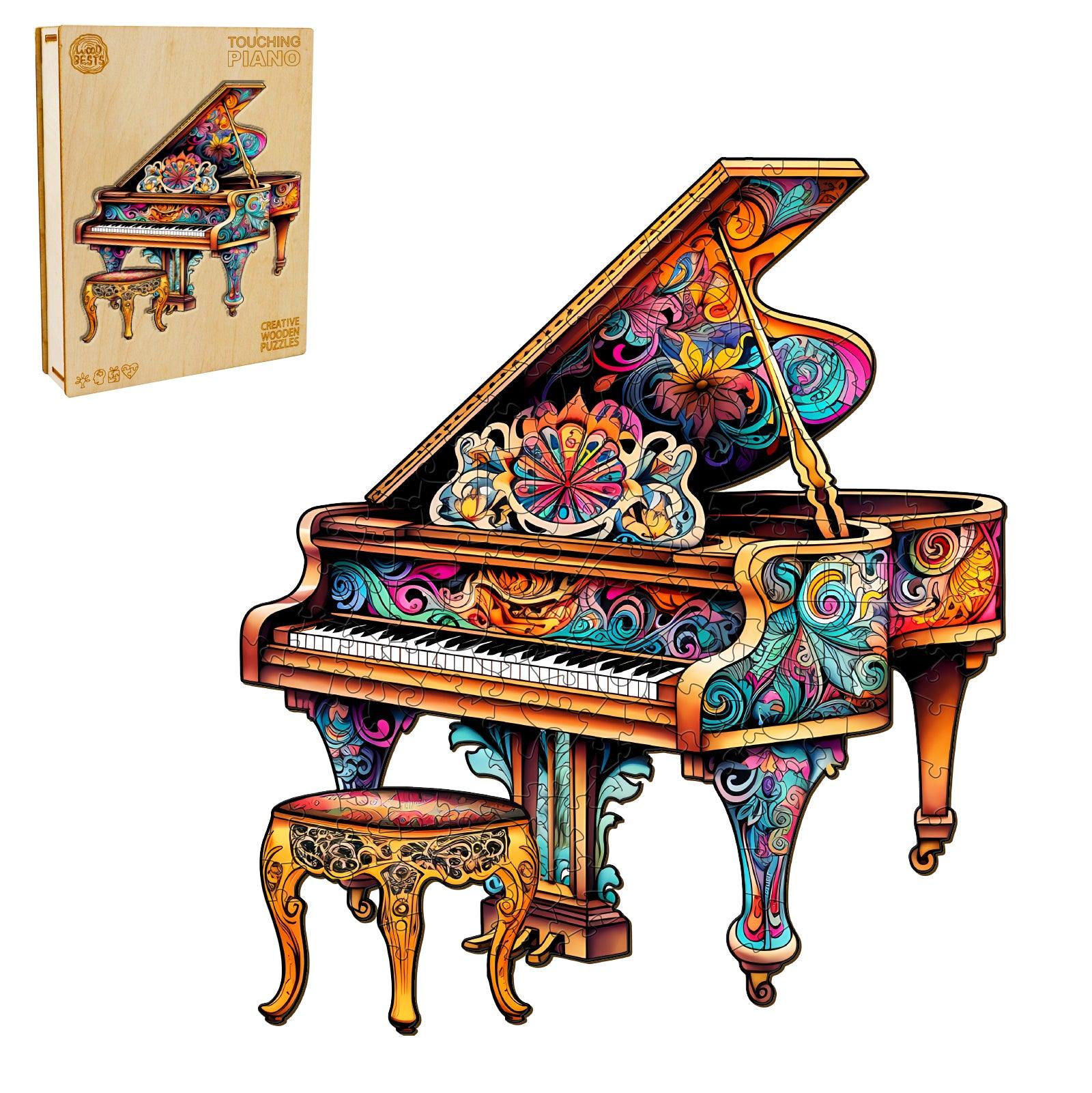 Touching Piano Wooden Jigsaw Puzzle - Image 3