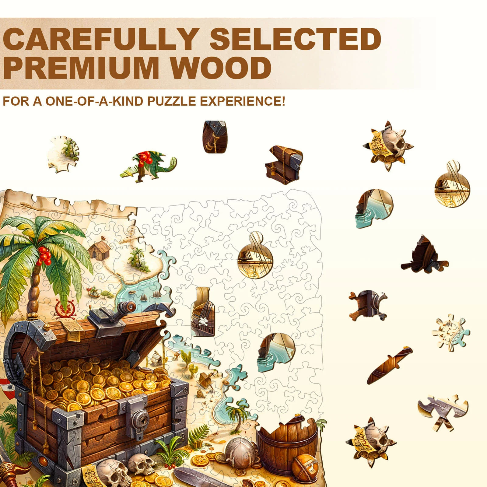 Treasure voyage Wooden Jigsaw Puzzle - Image 2