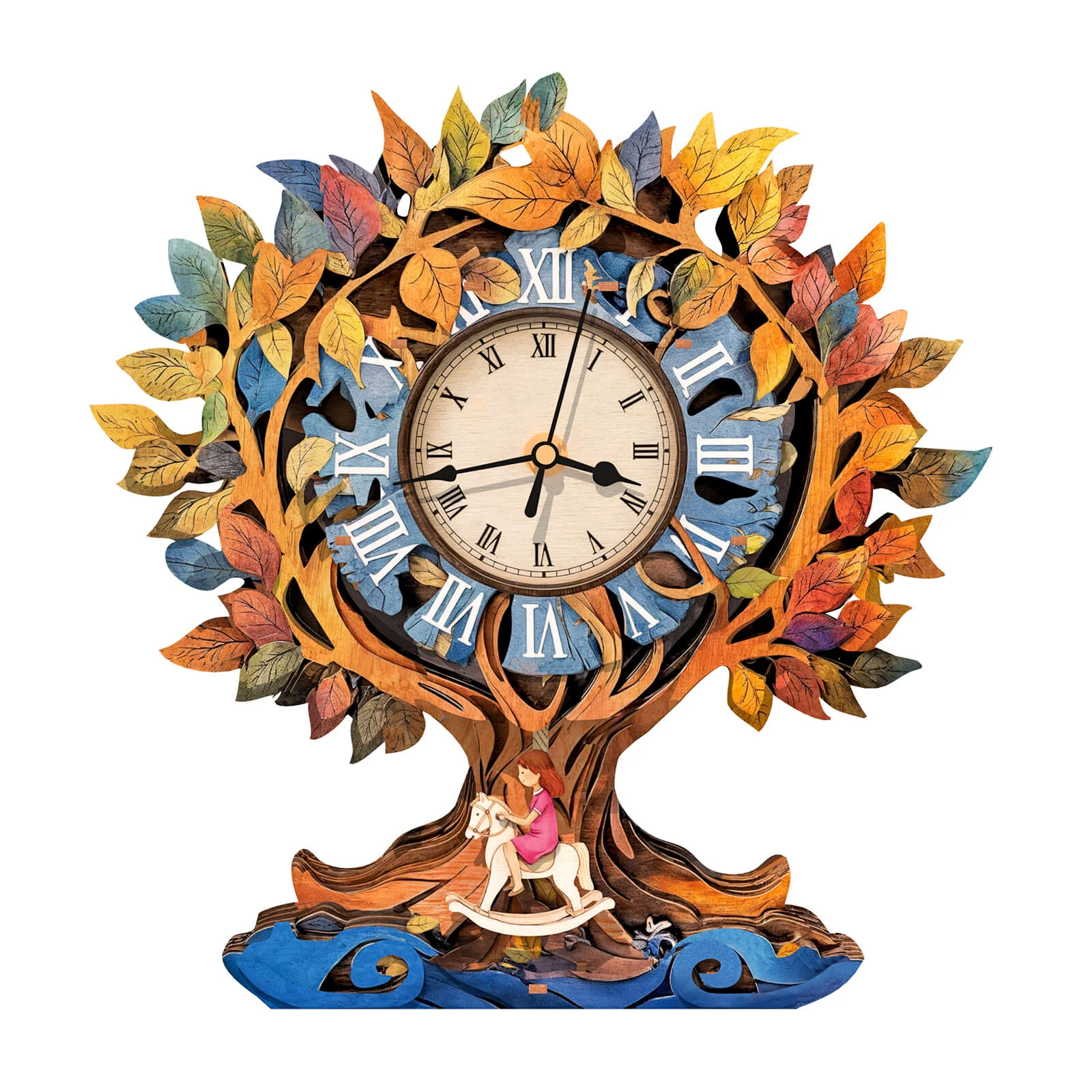 Tree of Life – DIY Wooden Clock, 3D Puzzle Craft Kit - Image 4