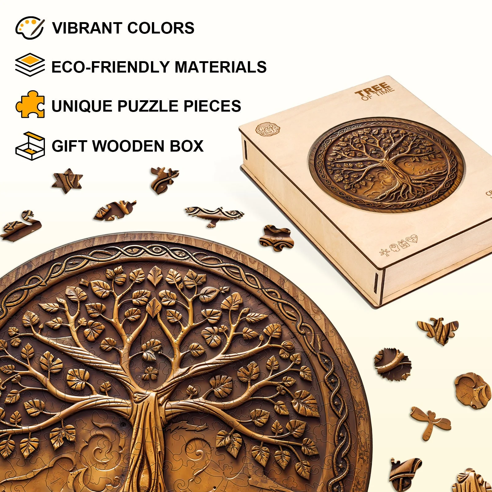 Tree of Time Wooden Jigsaw Puzzle - Image 7