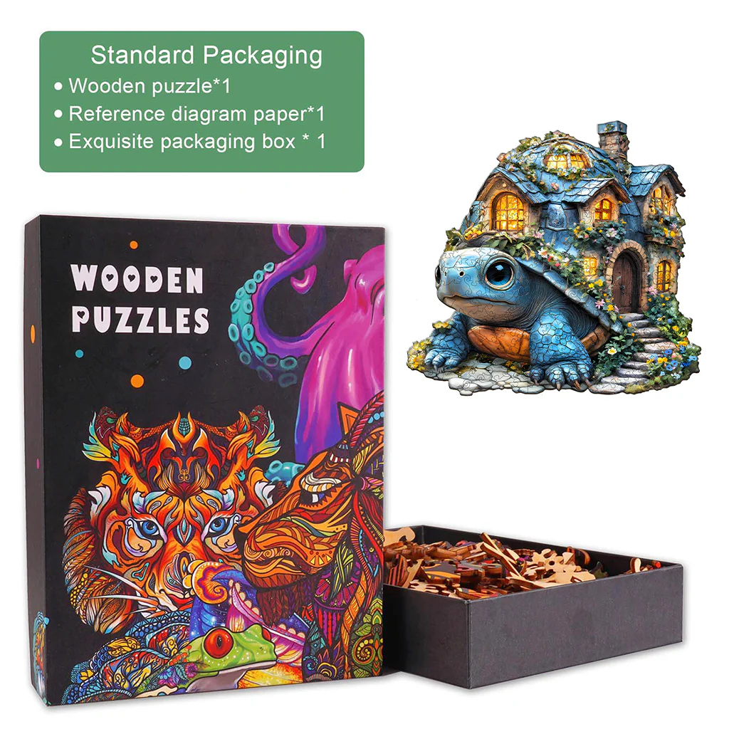 Turtle House Wooden Jigsaw Puzzle - Image 5