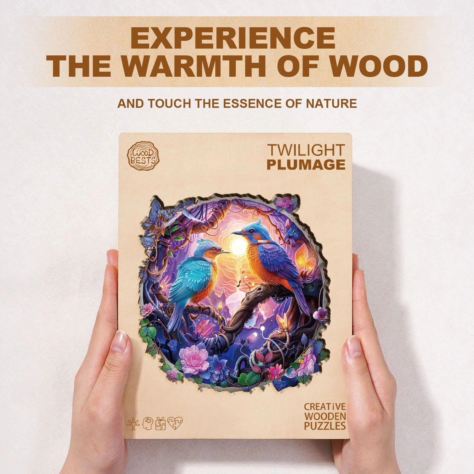 Twilight Plumage Wooden Jigsaw Puzzle - Image 3