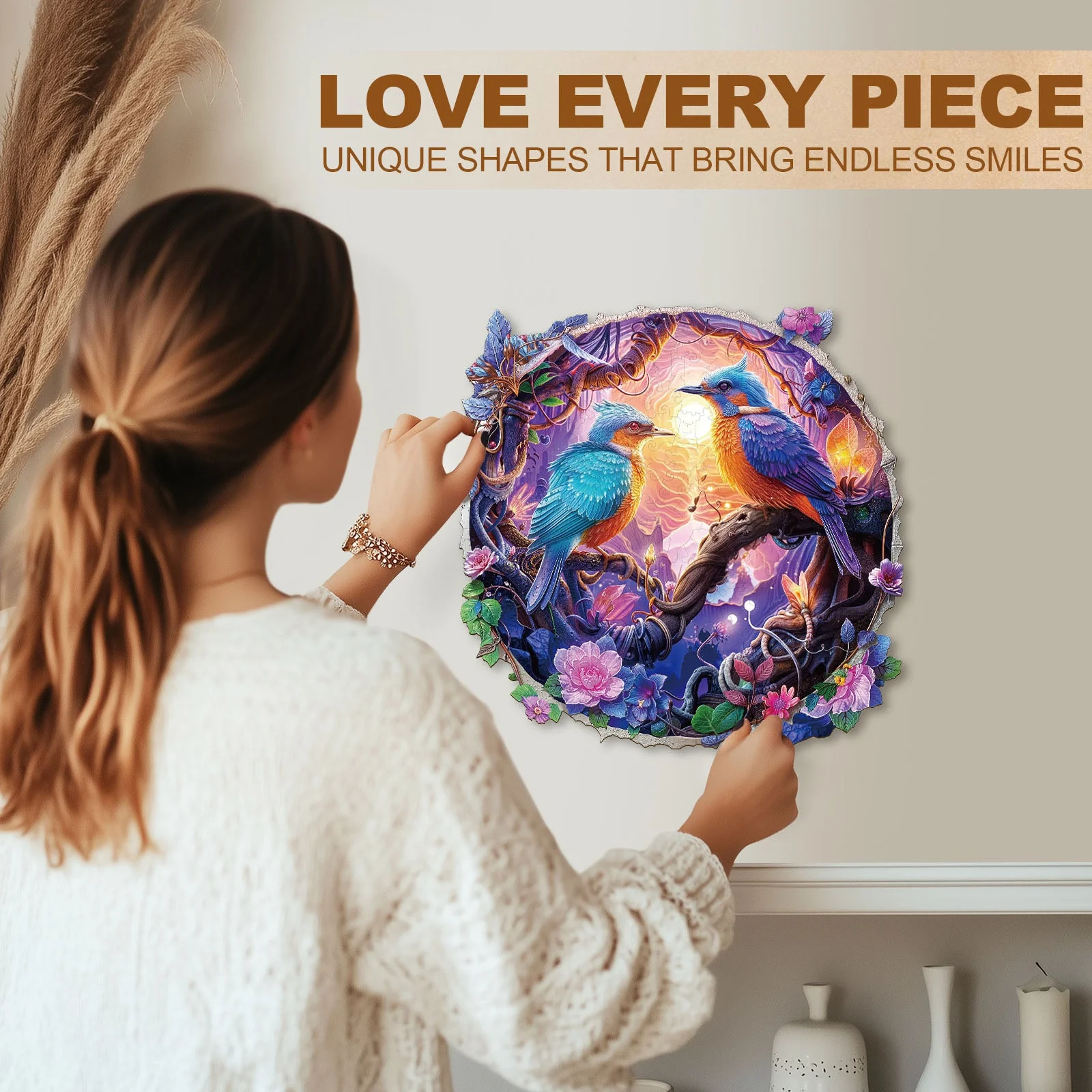 Twilight Plumage Wooden Jigsaw Puzzle - Image 9