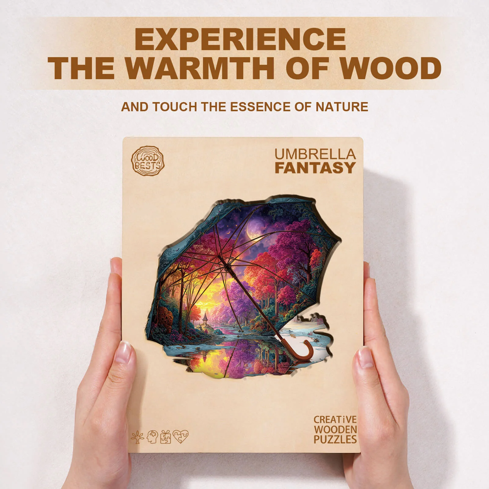 Umbrella Fantasy Wooden Jigsaw Puzzle - Image 6