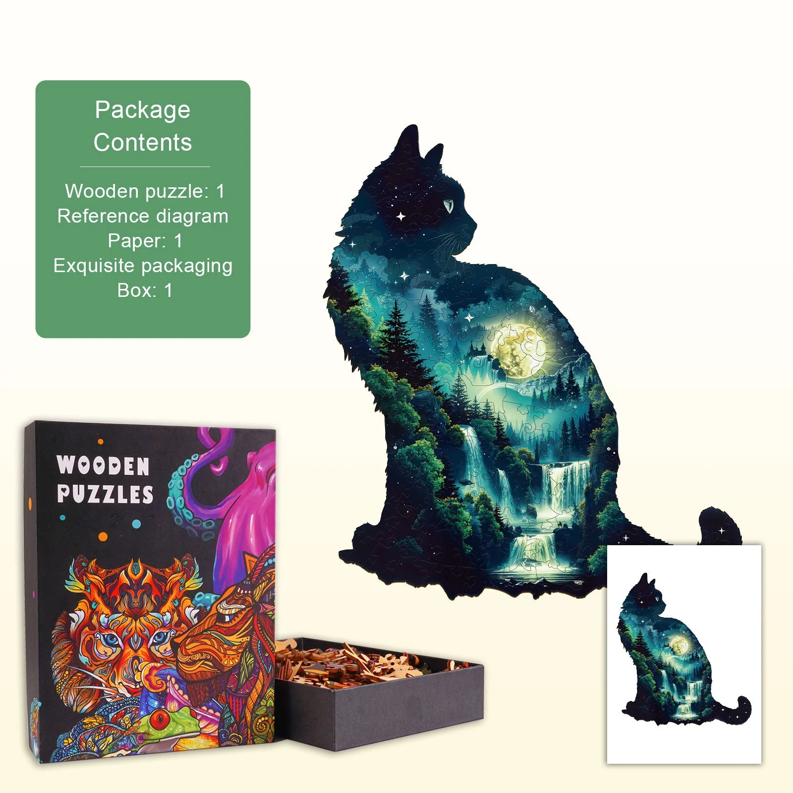 Under The Starveil Wooden Jigsaw Puzzle - Image 4