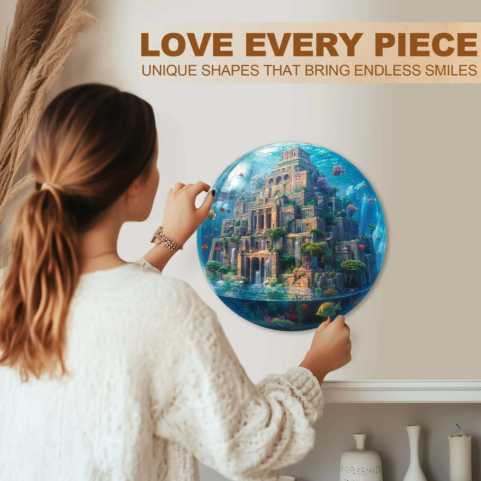Underwater Sky Garden Wooden Jigsaw Puzzle - Image 10
