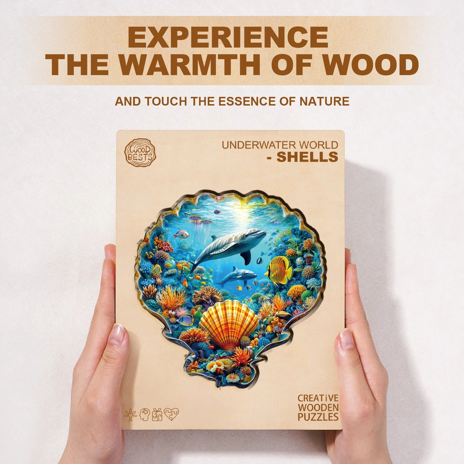 Underwater World - Shells Wooden Jigsaw Puzzle - Image 4