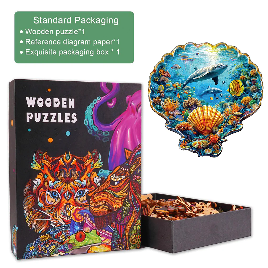 Underwater World - Shells Wooden Jigsaw Puzzle - Image 6