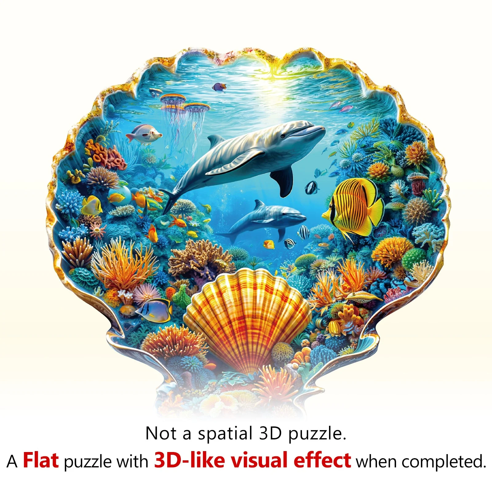 Underwater World - Shells Wooden Jigsaw Puzzle - Image 8